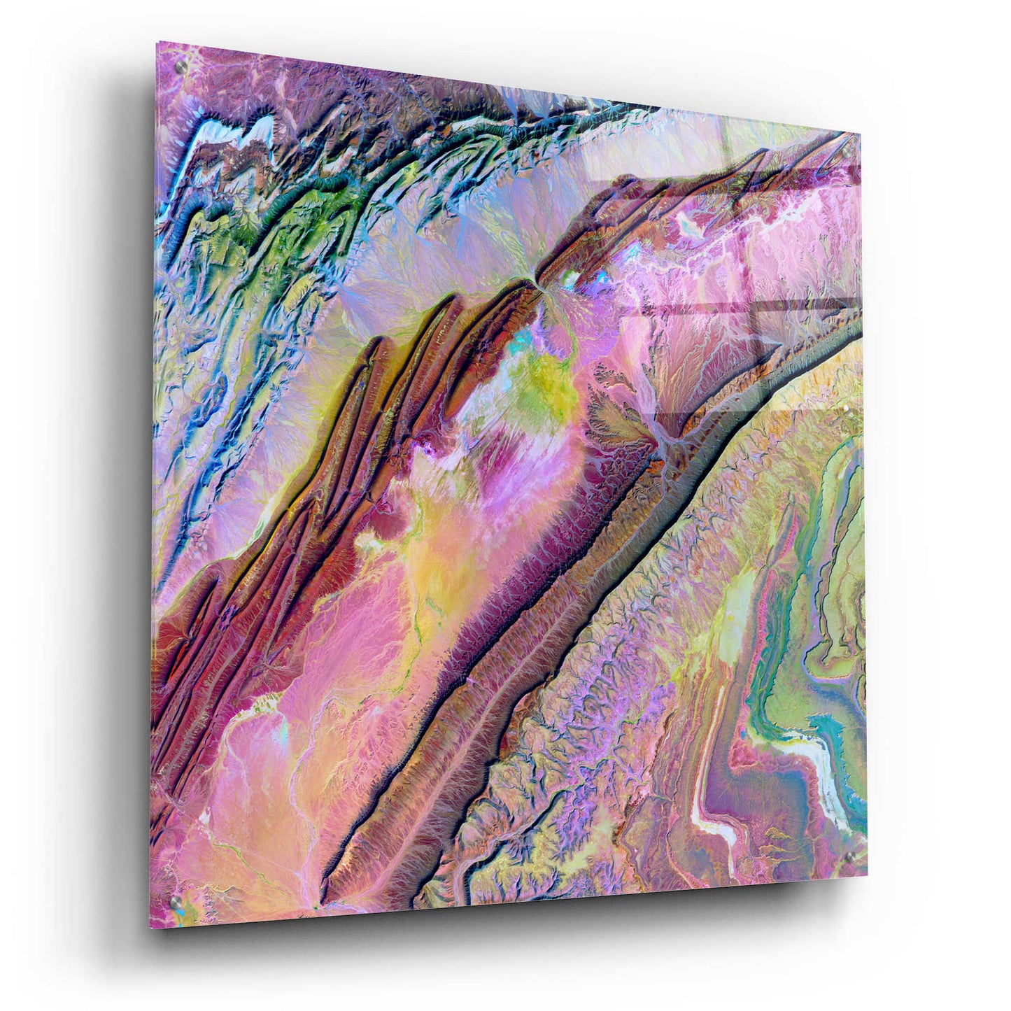 Epic Art 'Earth as Art: Desert Ribbons,' Acrylic Glass Wall Art,36x36