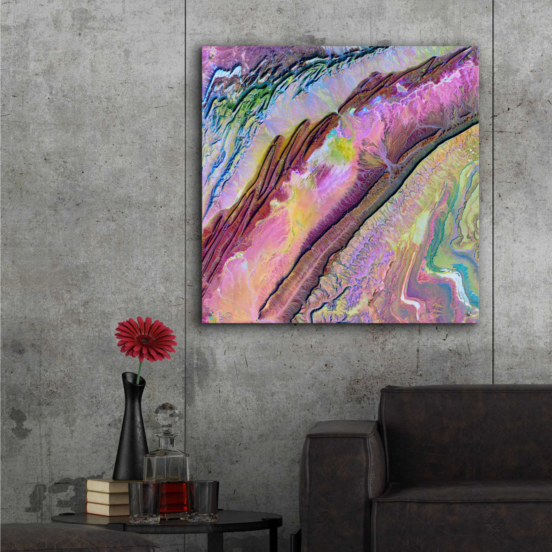 Epic Art 'Earth as Art: Desert Ribbons,' Acrylic Glass Wall Art,36x36