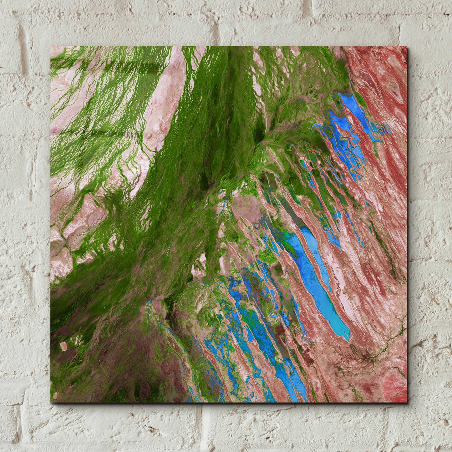 Epic Art 'Earth as Art: Painting the Desert,' Acrylic Glass Wall Art,12x12