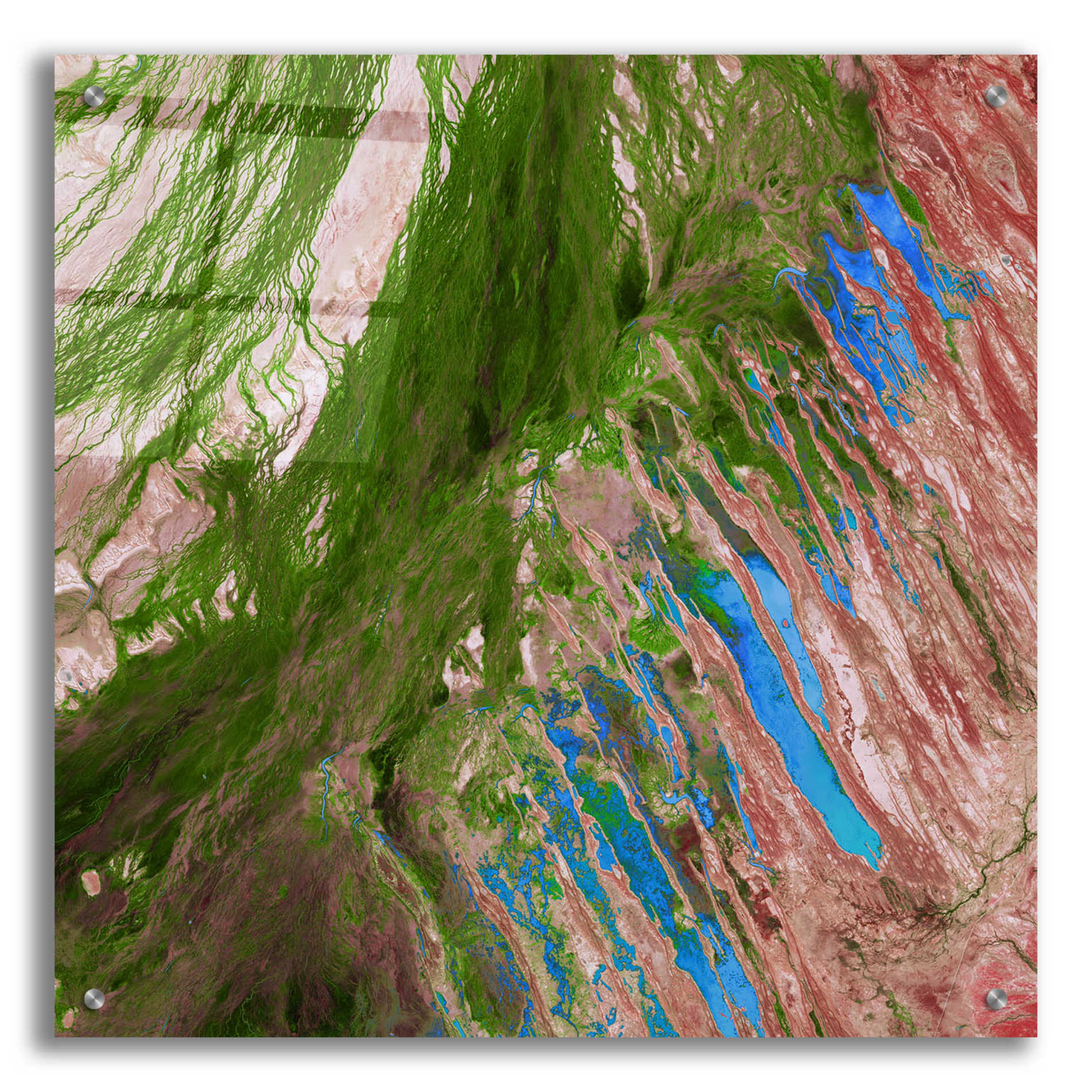 Epic Art 'Earth as Art: Painting the Desert,' Acrylic Glass Wall Art,24x24