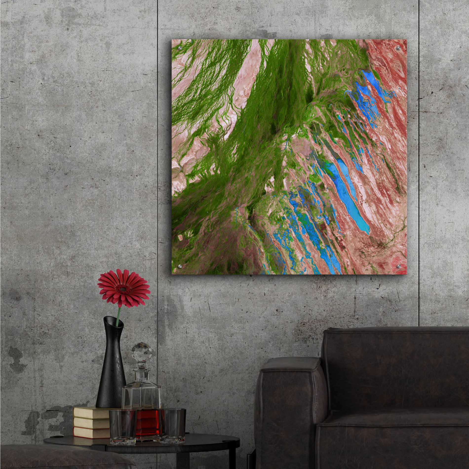 Epic Art 'Earth as Art: Painting the Desert,' Acrylic Glass Wall Art,36x36