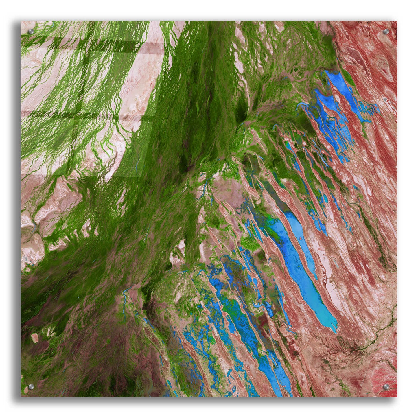 Epic Art 'Earth as Art: Painting the Desert,' Acrylic Glass Wall Art,36x36