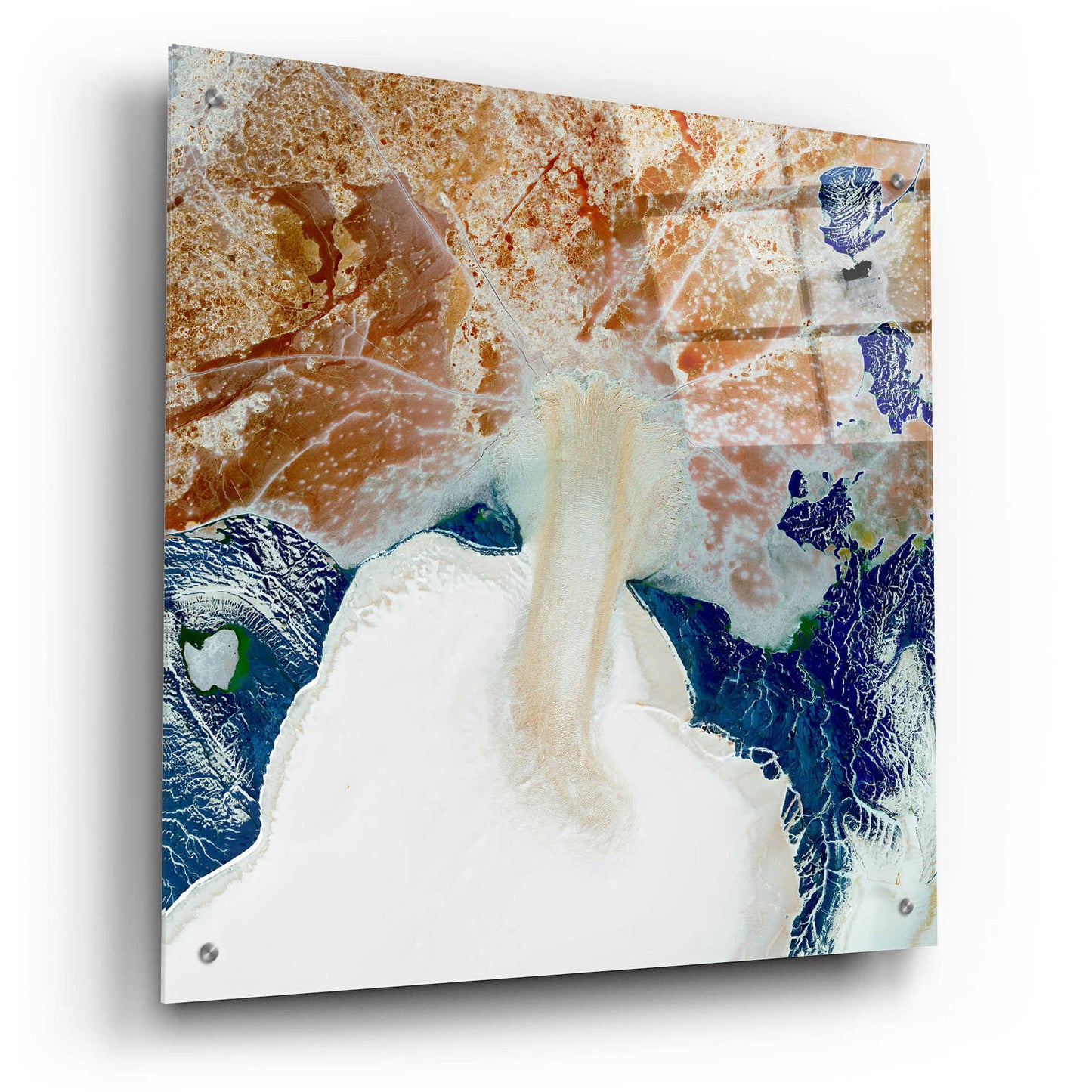 Epic Art 'Earth as Art: Rapid Ice Movement,' Acrylic Glass Wall Art,24x24