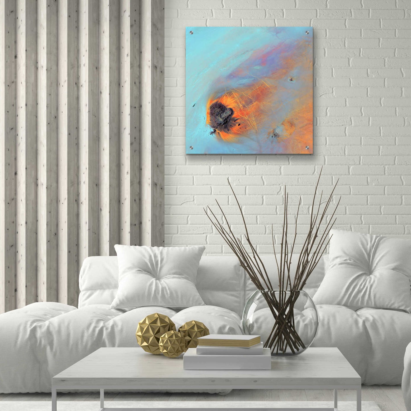 Epic Art 'Earth as Art: Re-Entry,' Acrylic Glass Wall Art,24x24