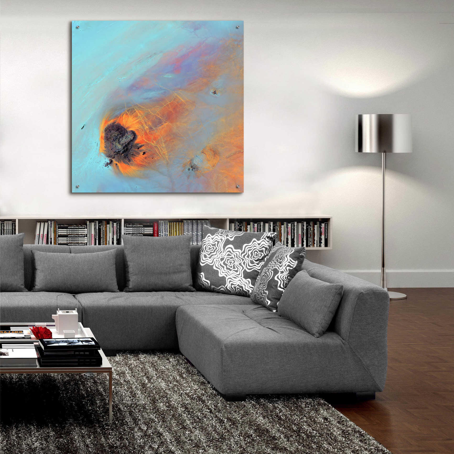 Epic Art 'Earth as Art: Re-Entry,' Acrylic Glass Wall Art,36x36