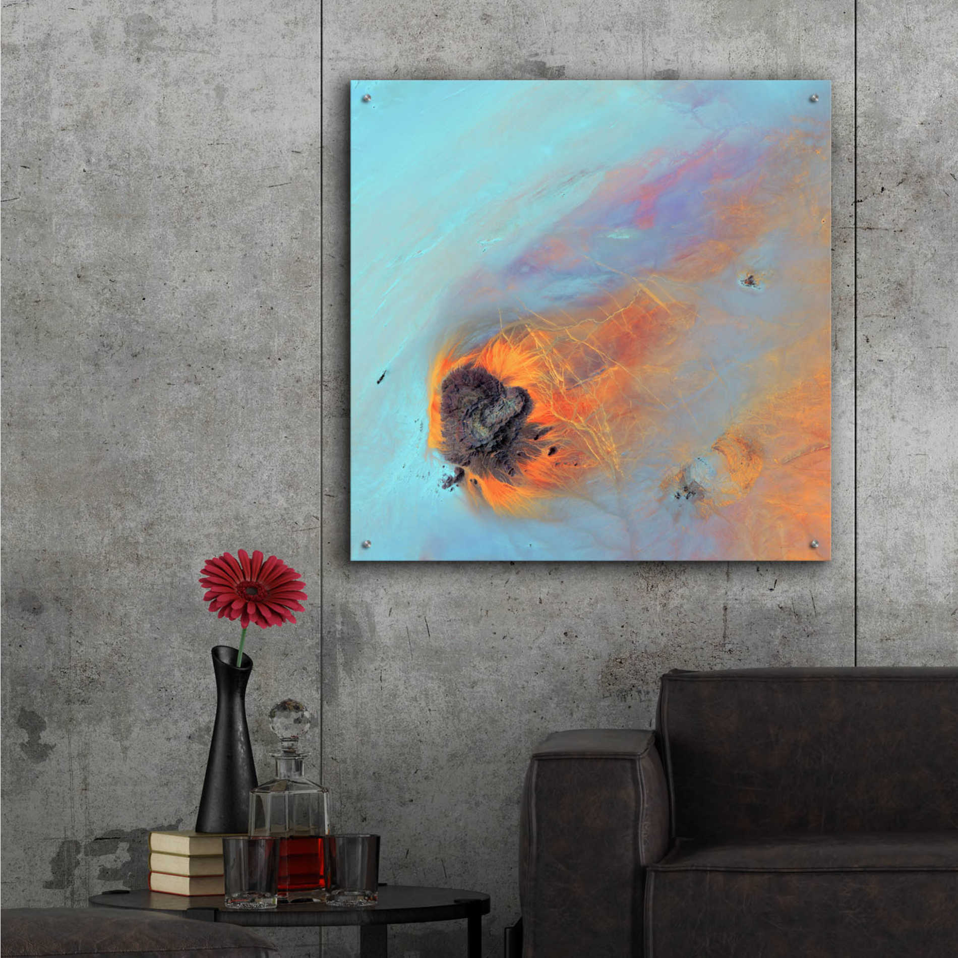 Epic Art 'Earth as Art: Re-Entry,' Acrylic Glass Wall Art,36x36