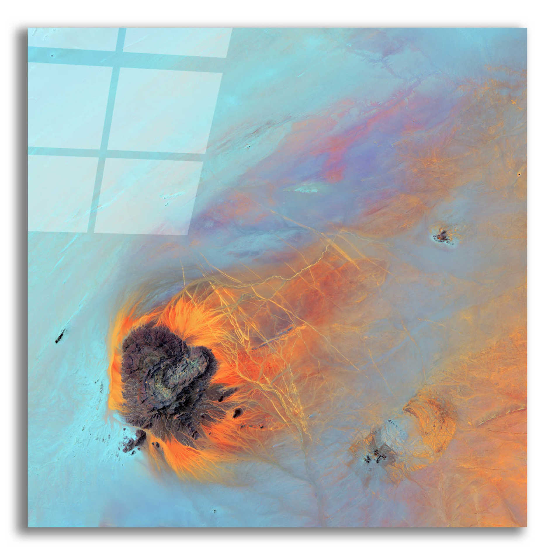 Epic Art 'Earth as Art: Re-Entry,' Acrylic Glass Wall Art,12x12x1.1x0,18x18x1.1x0,26x26x1.74x0,37x37x1.74x0