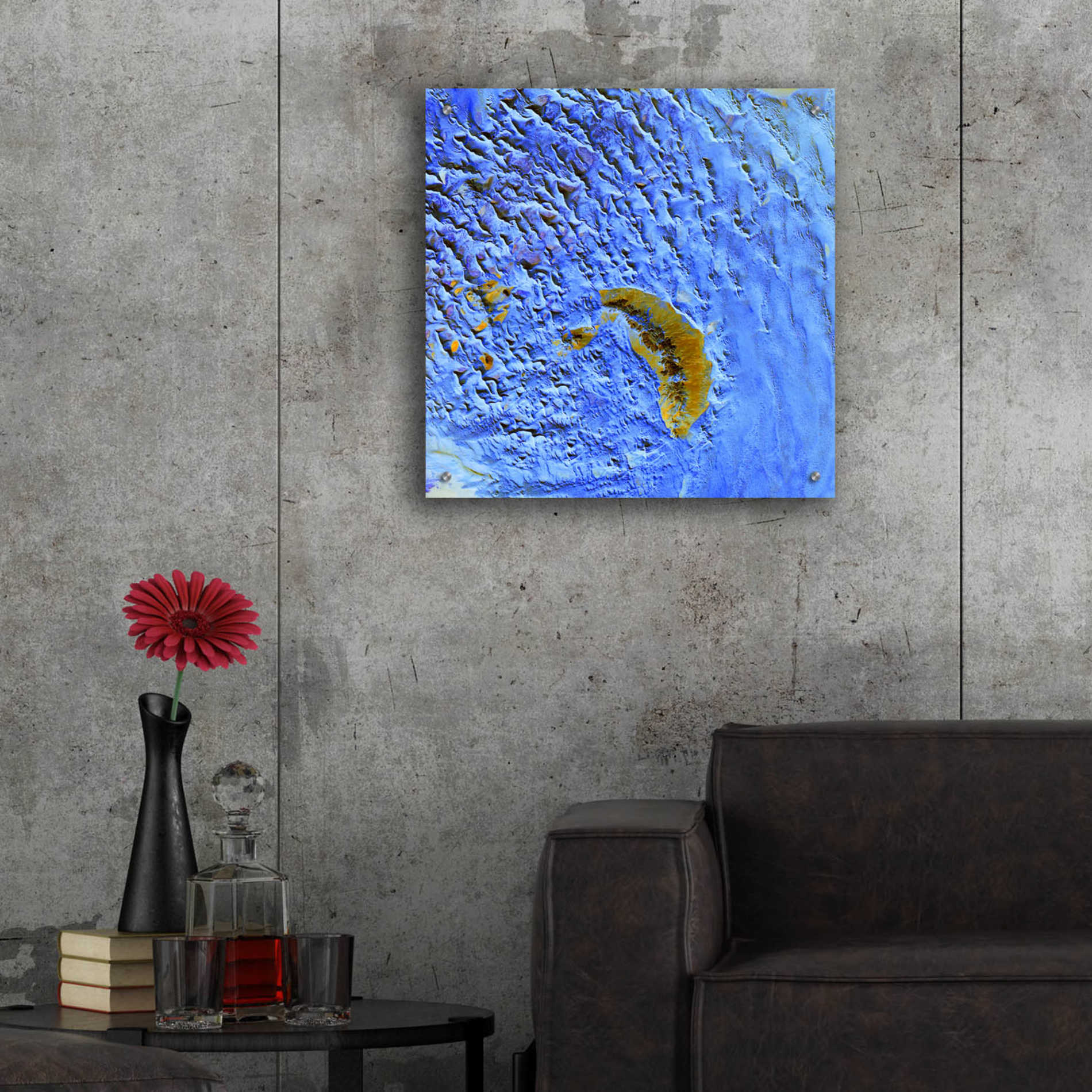 Epic Art 'Earth as Art: Sand Waves,' Acrylic Glass Wall Art,24x24
