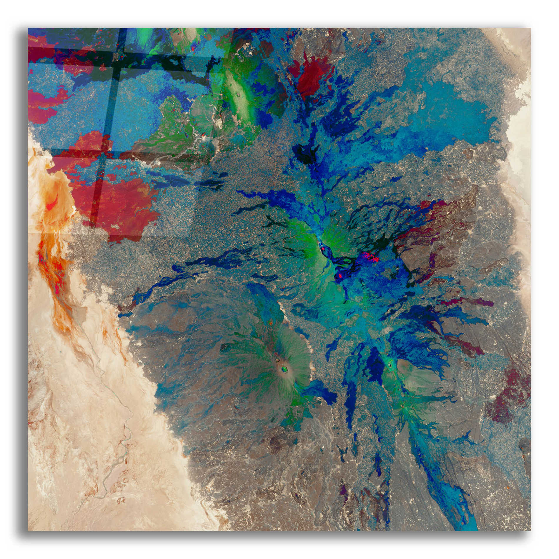 Epic Art 'Earth as Art: Torn Apart,' Acrylic Glass Wall Art,12x12x1.1x0,18x18x1.1x0,26x26x1.74x0,37x37x1.74x0