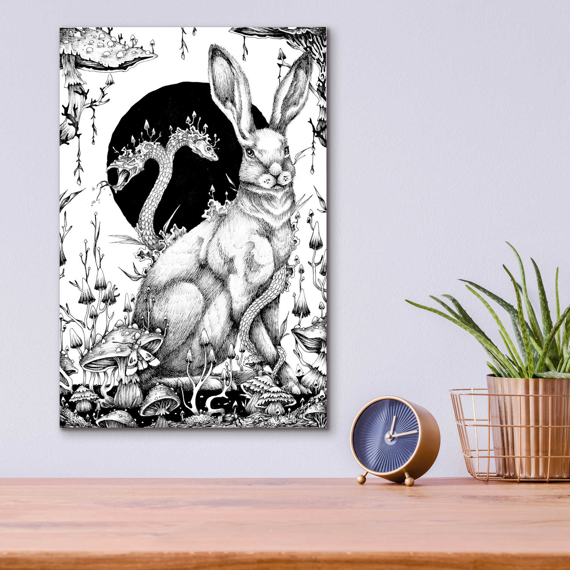 Epic Art 'Hare 2' by Avery Multer, Acrylic Glass Wall Art,12x16