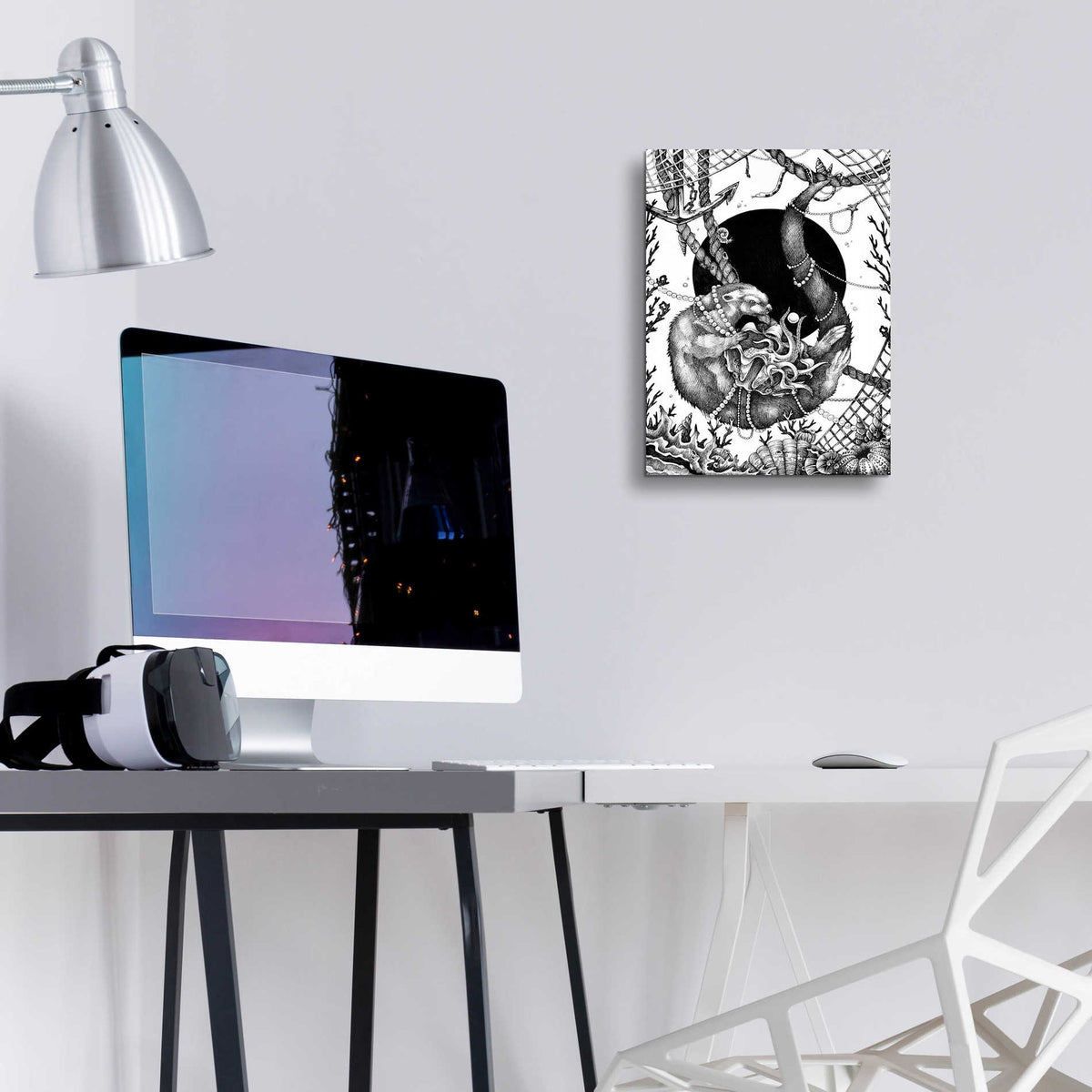 Epic Art 'Otter' by Avery Multer, Acrylic Glass Wall Art,12x16