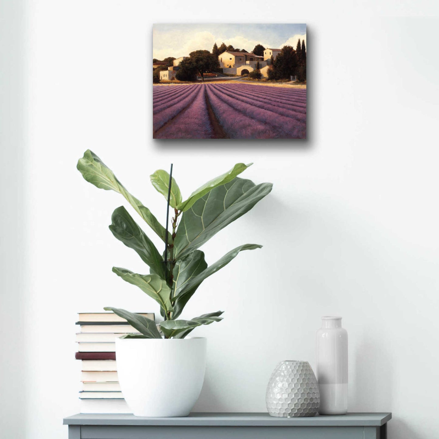 Epic Art 'Lavender Fields I' by James Wiens, Acrylic Glass Wall Art,16x12