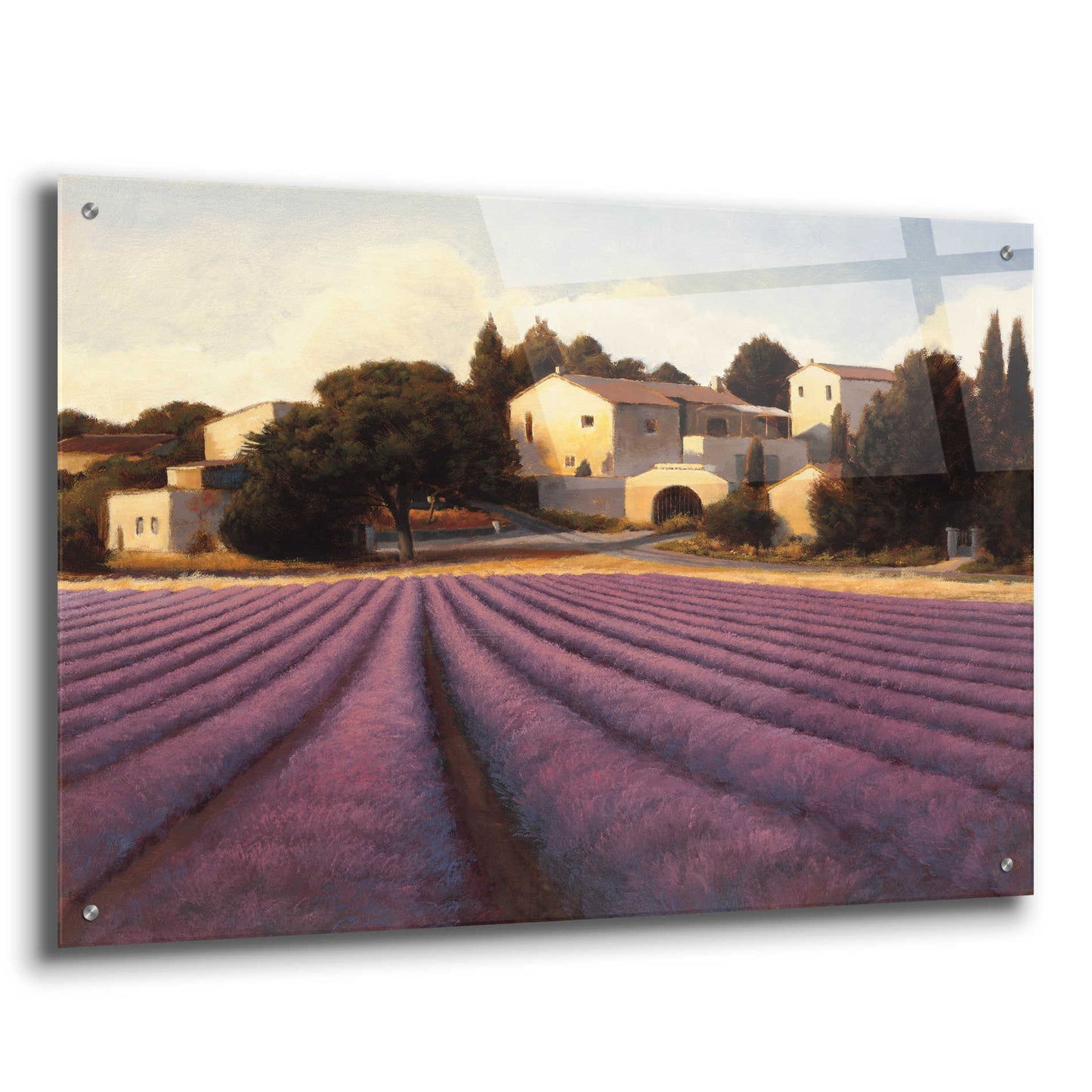 Epic Art 'Lavender Fields I' by James Wiens, Acrylic Glass Wall Art,36x24