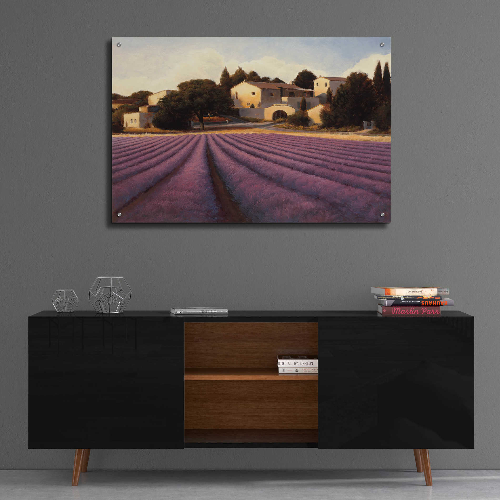 Epic Art 'Lavender Fields I' by James Wiens, Acrylic Glass Wall Art,36x24