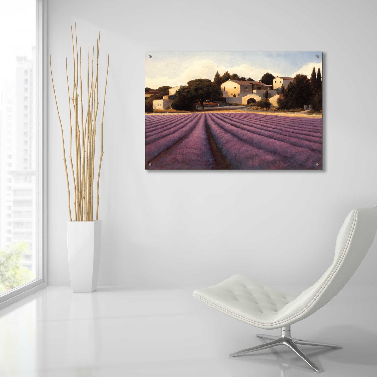 Epic Art 'Lavender Fields I' by James Wiens, Acrylic Glass Wall Art,36x24