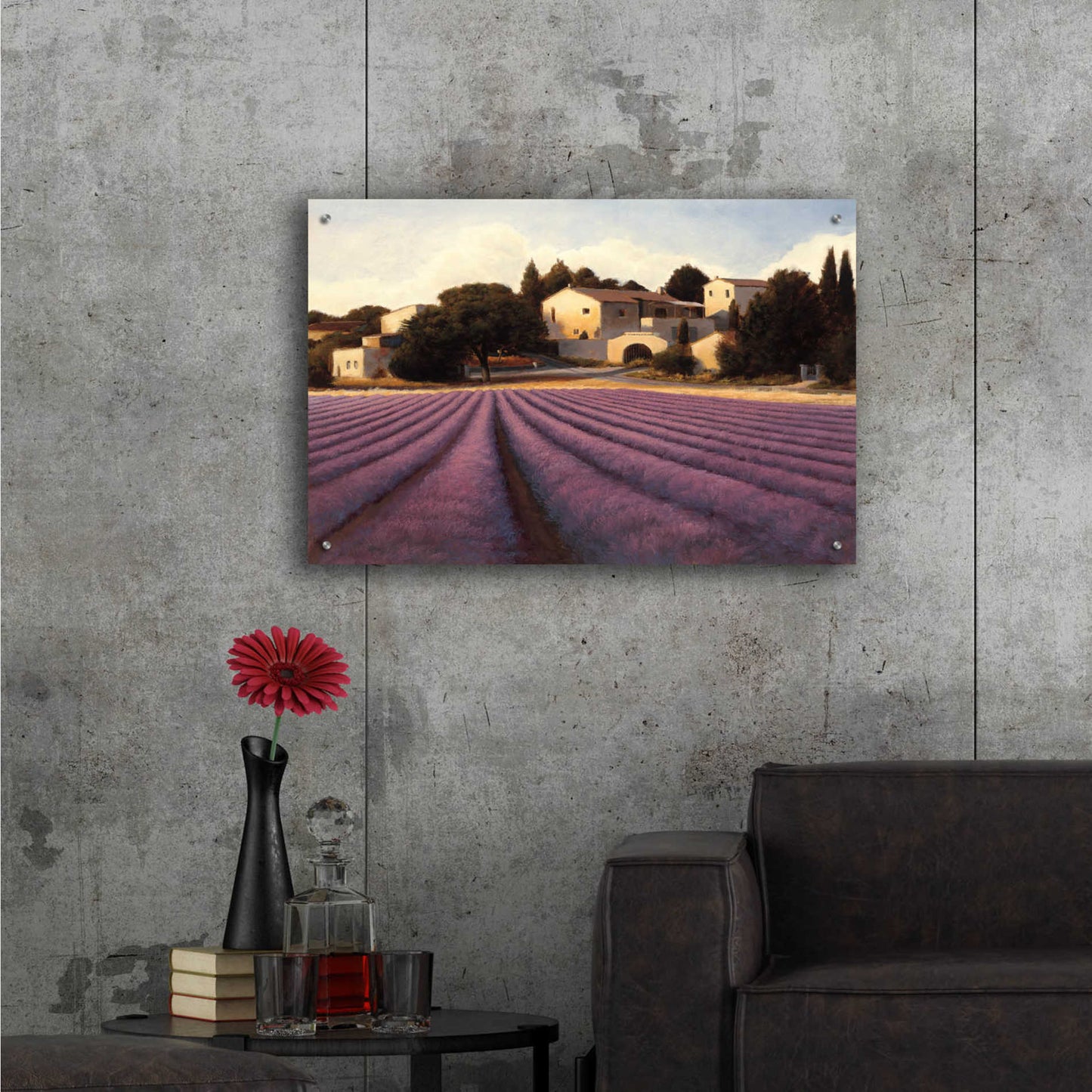 Epic Art 'Lavender Fields I' by James Wiens, Acrylic Glass Wall Art,36x24