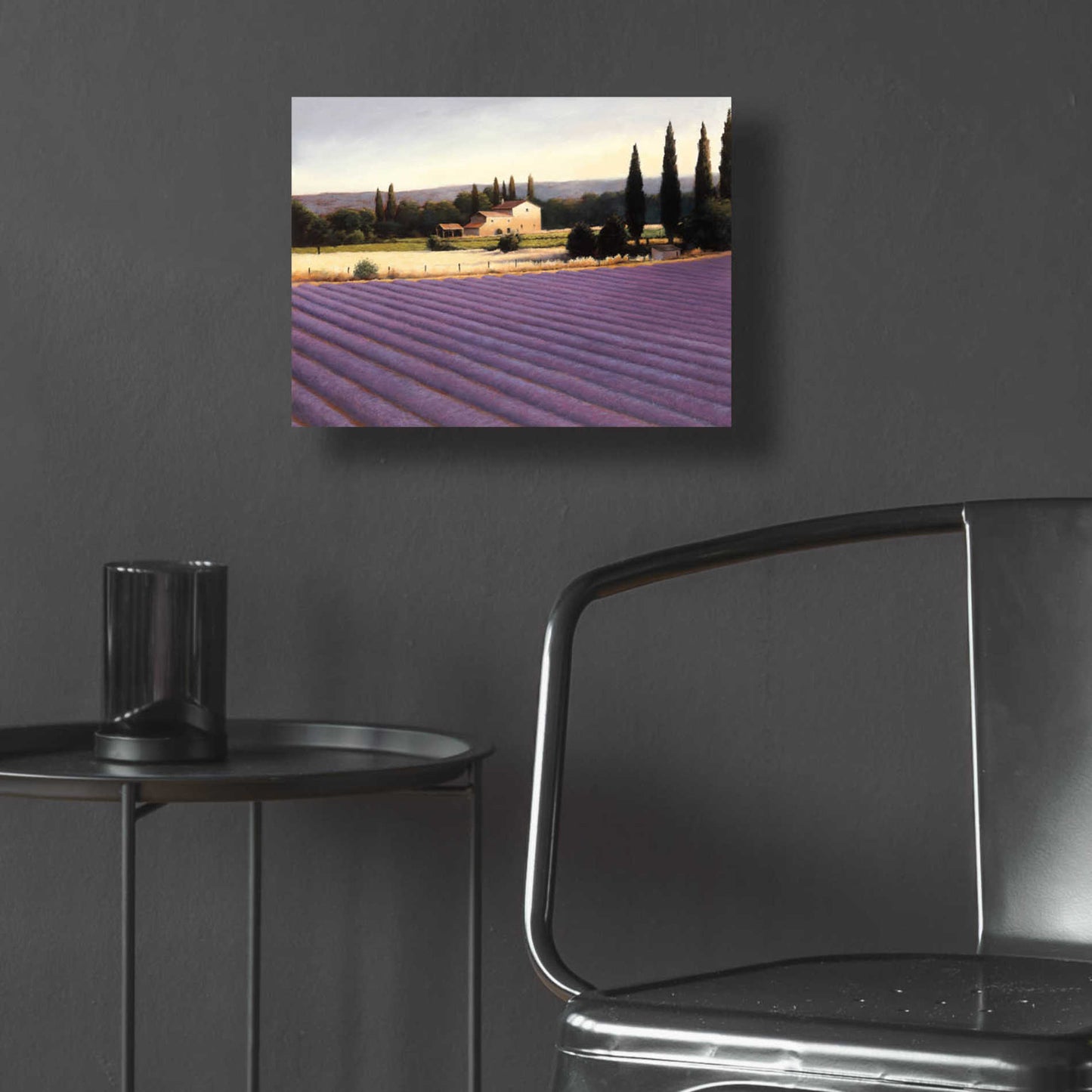 Epic Art 'Lavender Fields II' by James Wiens, Acrylic Glass Wall Art,16x12