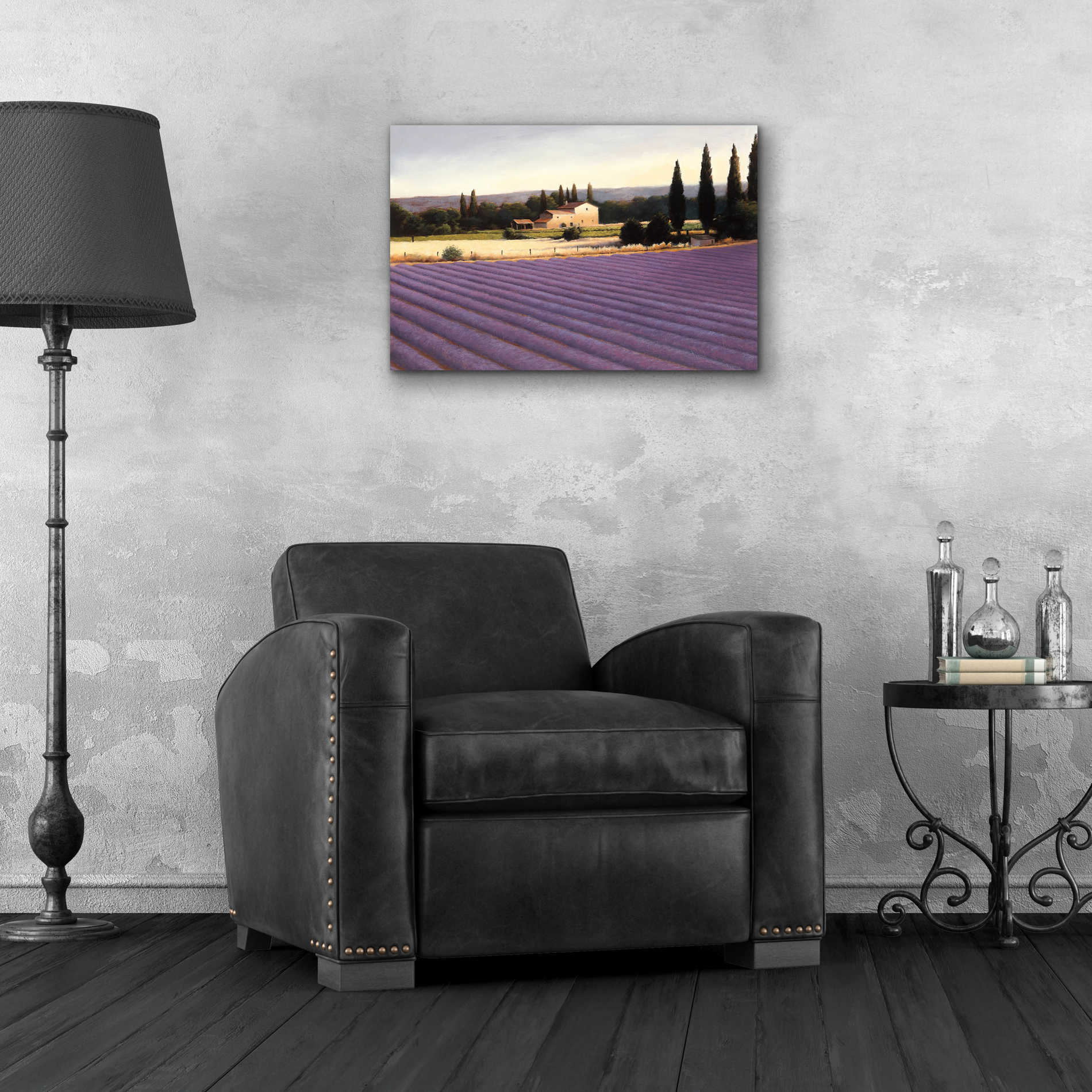 Epic Art 'Lavender Fields II' by James Wiens, Acrylic Glass Wall Art,24x16