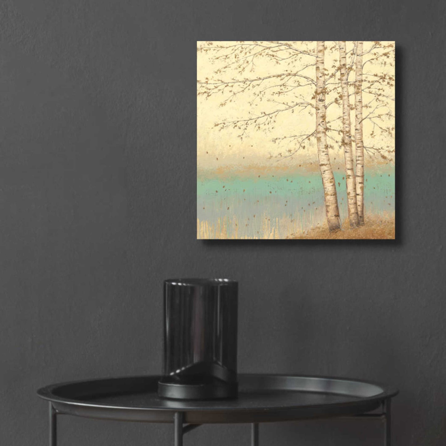 Epic Art 'Golden Birch II' by James Wiens, Acrylic Glass Wall Art,12x12