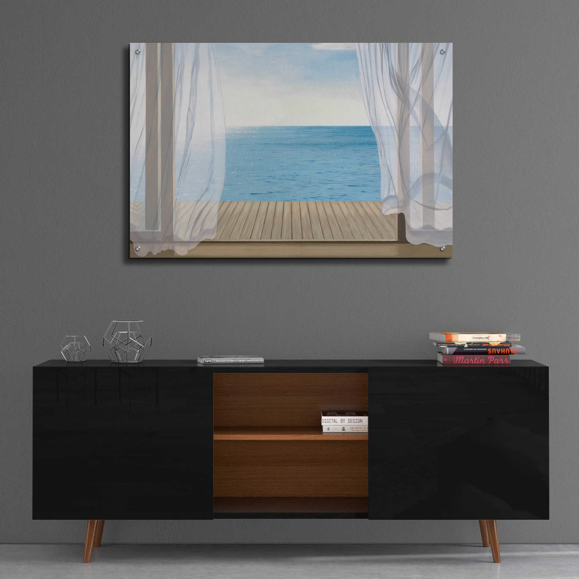 Epic Art 'Blue Breeze' by James Wiens, Acrylic Glass Wall Art,36x24