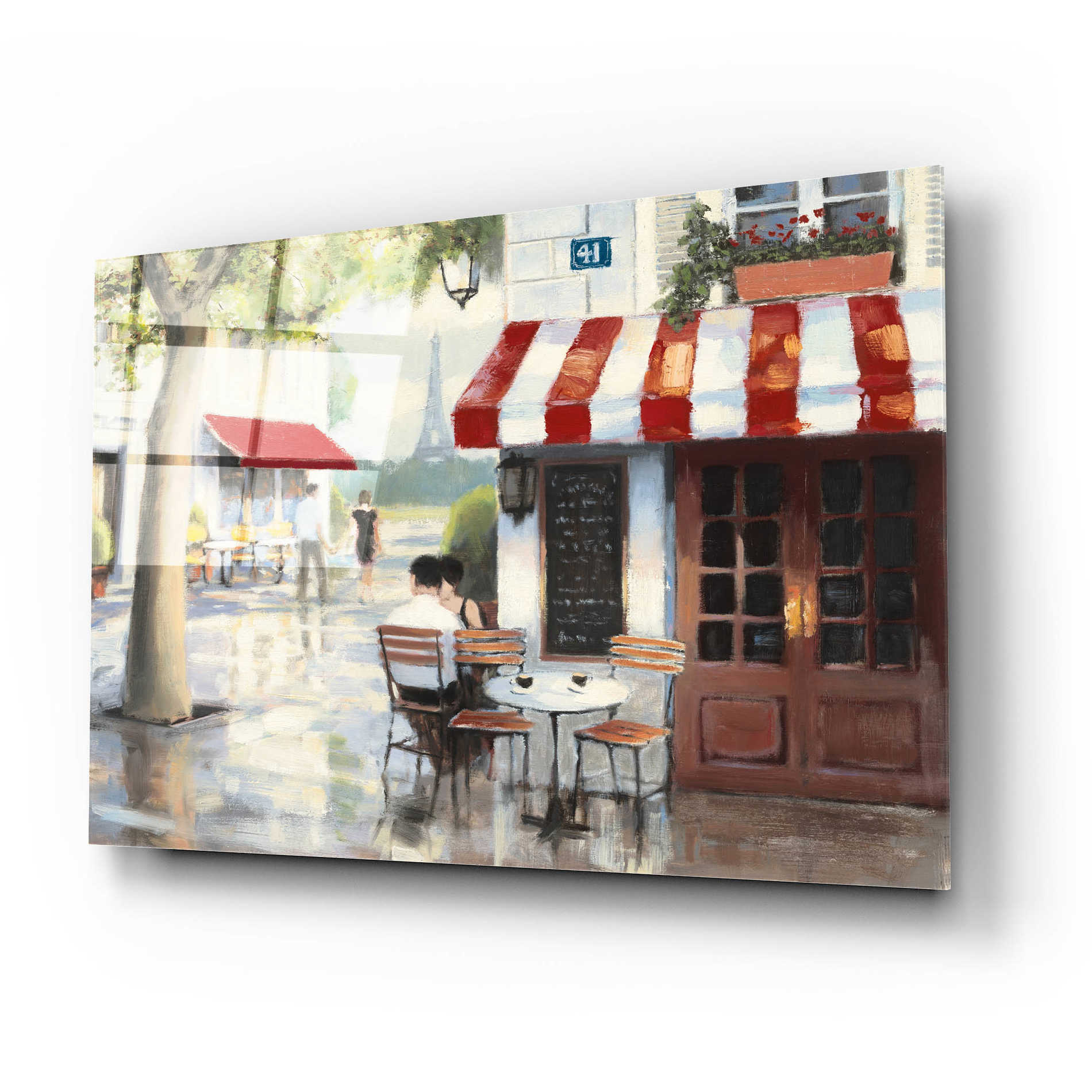 Epic Art 'Relaxing at the Cafe II' by James Wiens, Acrylic Glass Wall Art,24x16