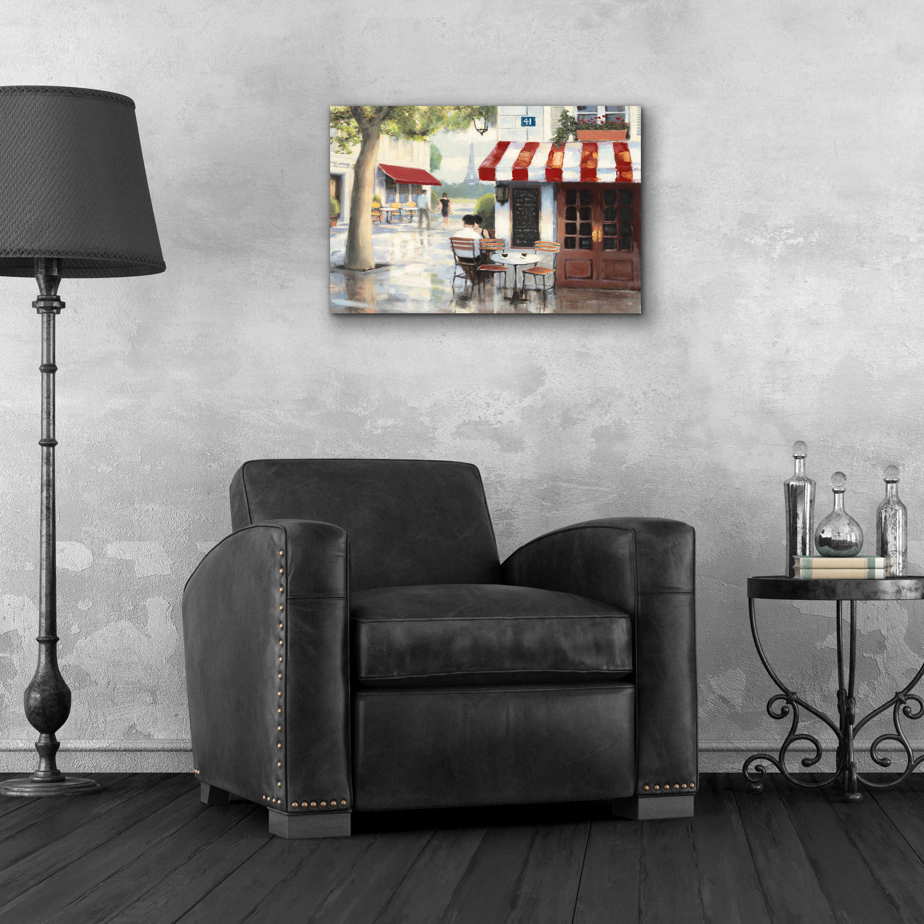 Epic Art 'Relaxing at the Cafe II' by James Wiens, Acrylic Glass Wall Art,24x16