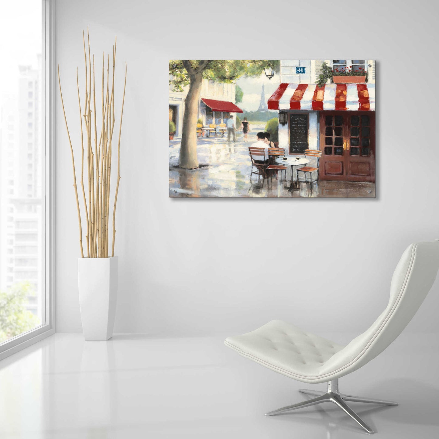 Epic Art 'Relaxing at the Cafe II' by James Wiens, Acrylic Glass Wall Art,36x24