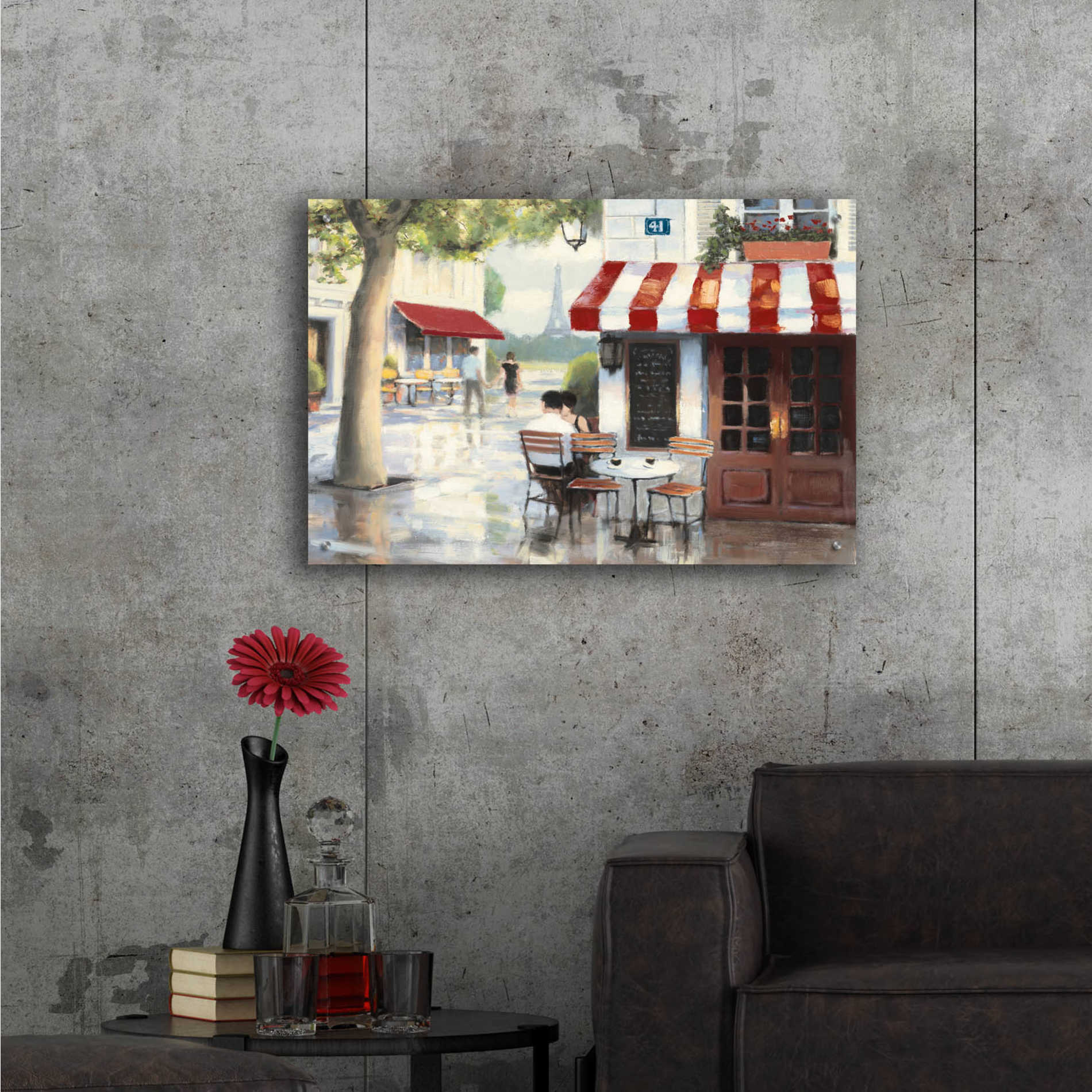 Epic Art 'Relaxing at the Cafe II' by James Wiens, Acrylic Glass Wall Art,36x24