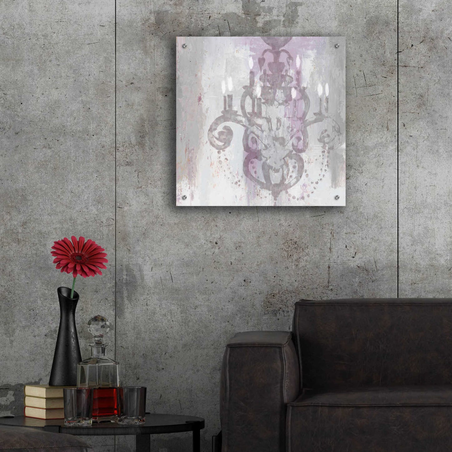 Epic Art 'Candelabra Orchid II' by James Wiens, Acrylic Glass Wall Art,24x24