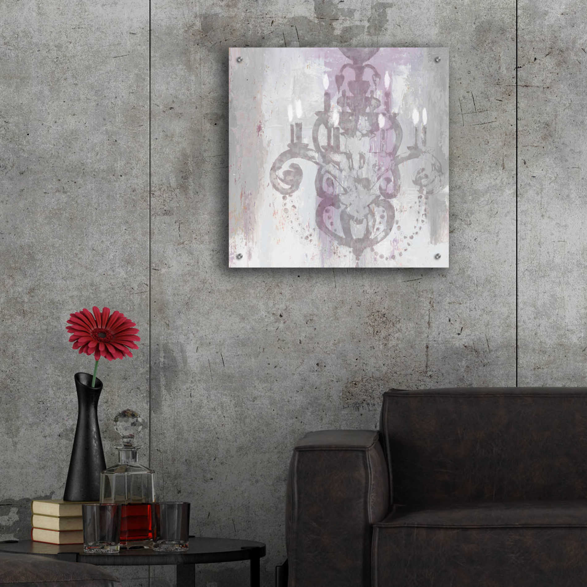 Epic Art 'Candelabra Orchid II' by James Wiens, Acrylic Glass Wall Art,24x24