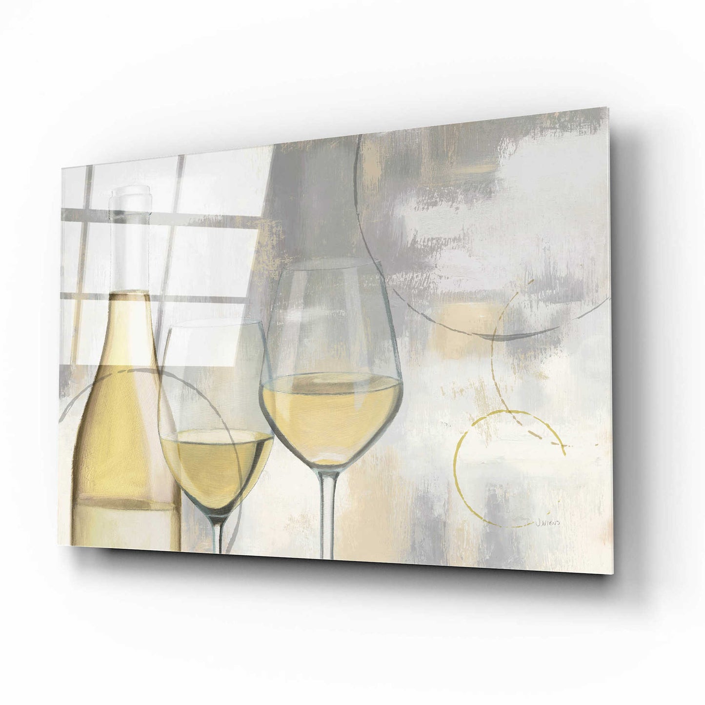 Epic Art 'Taste Appeal White I' by James Wiens, Acrylic Glass Wall Art,16x12