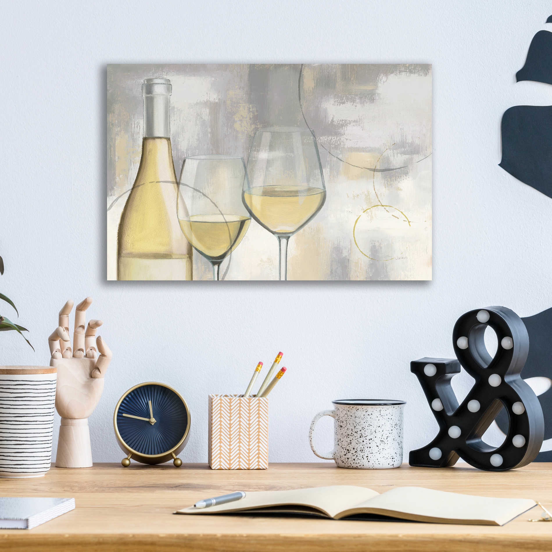 Epic Art 'Taste Appeal White I' by James Wiens, Acrylic Glass Wall Art,16x12