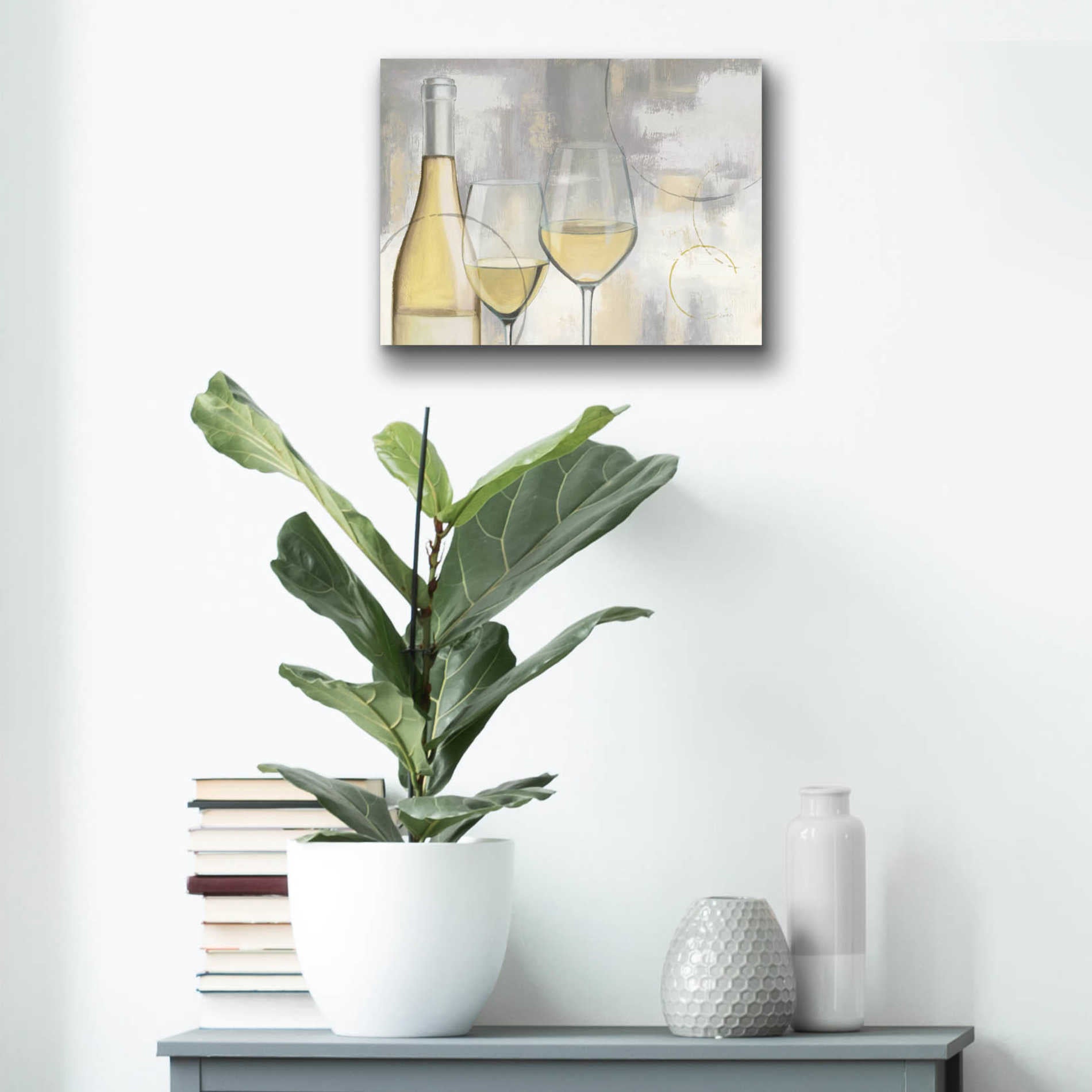Epic Art 'Taste Appeal White I' by James Wiens, Acrylic Glass Wall Art,16x12