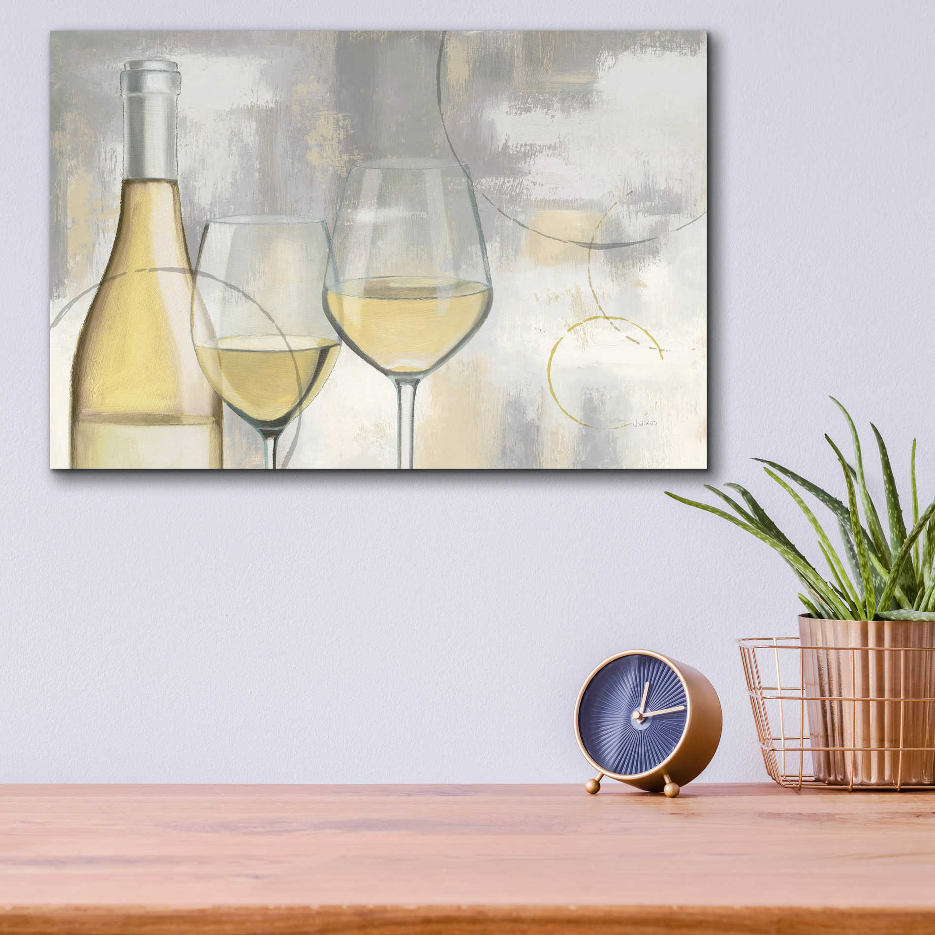 Epic Art 'Taste Appeal White I' by James Wiens, Acrylic Glass Wall Art,16x12