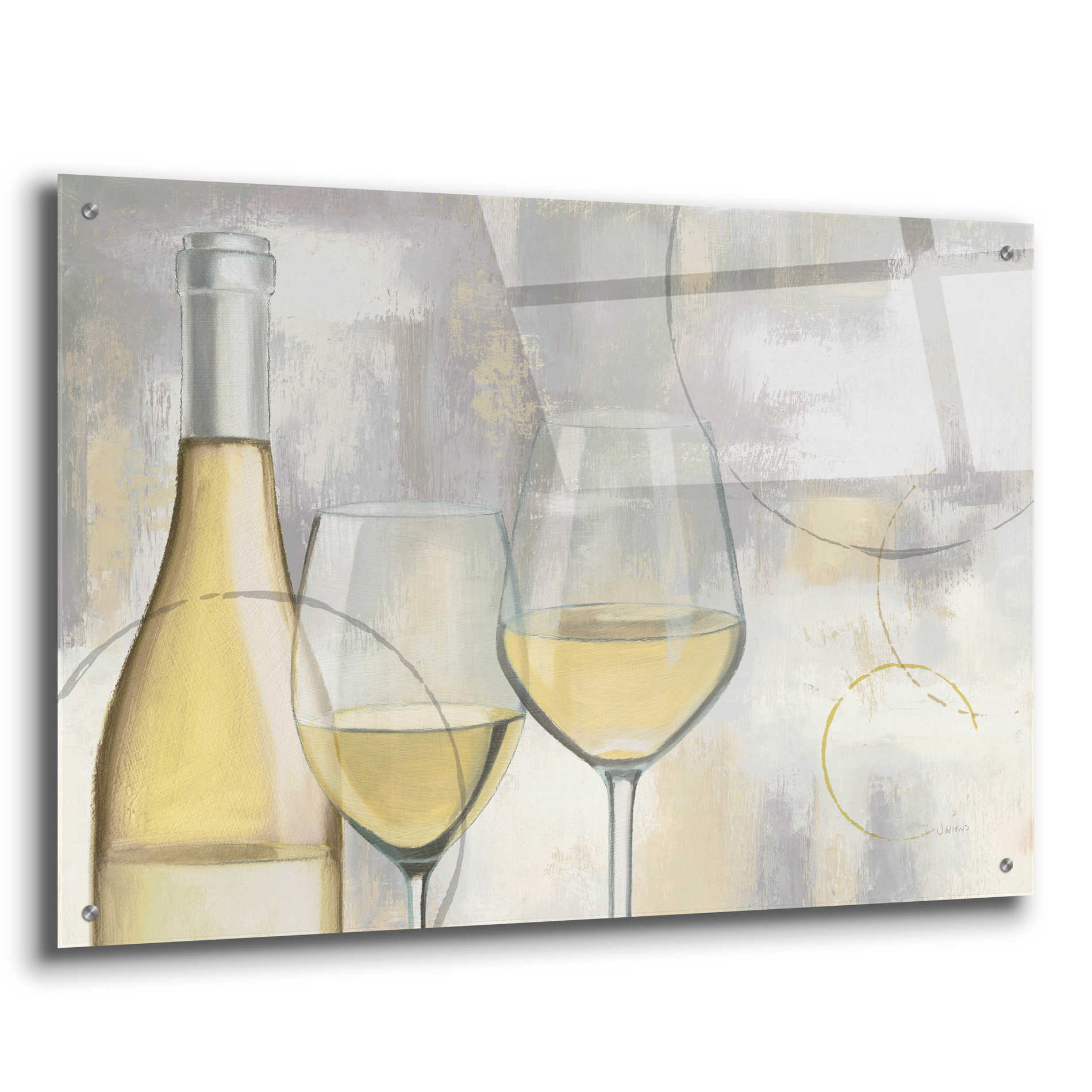 Epic Art 'Taste Appeal White I' by James Wiens, Acrylic Glass Wall Art,36x24
