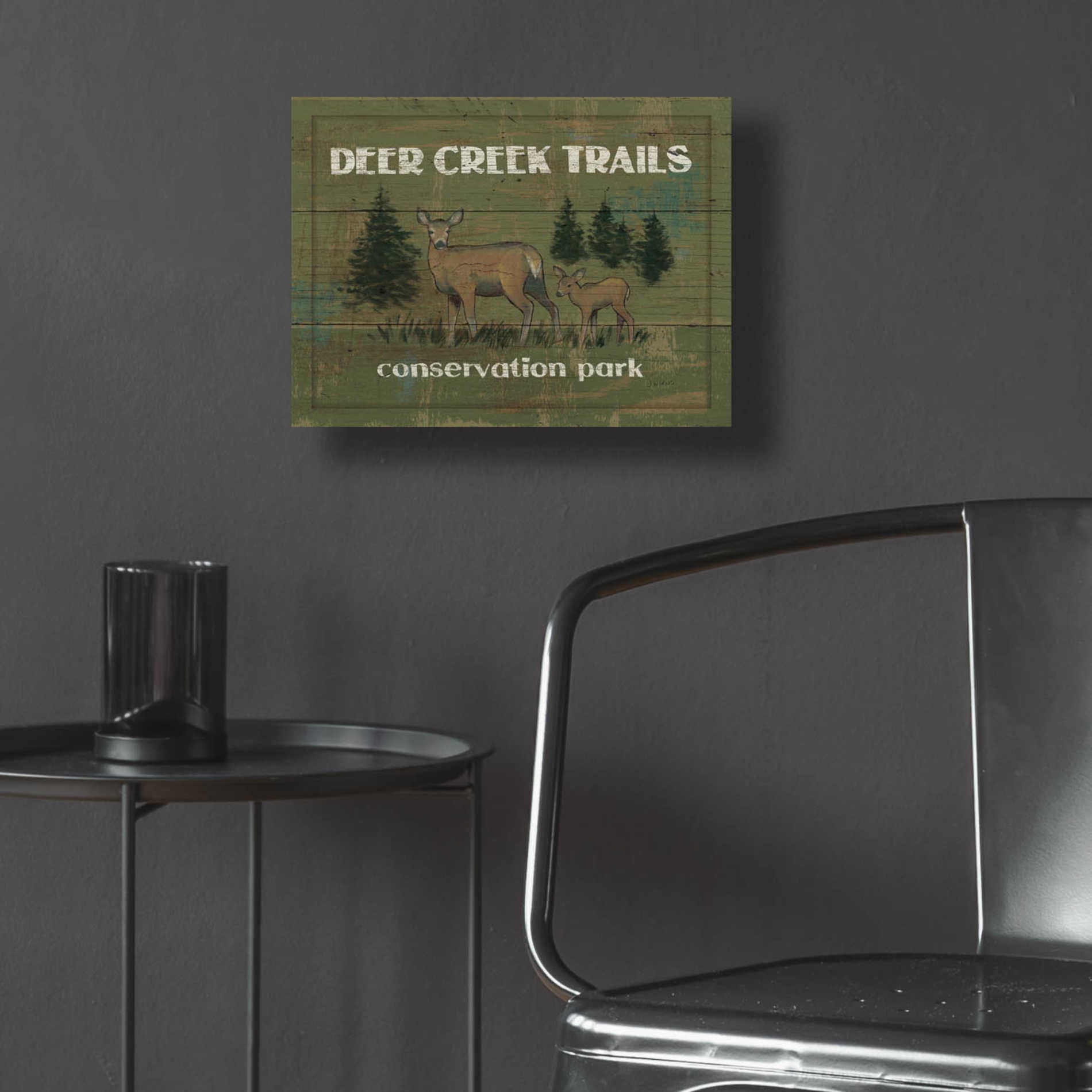 Epic Art 'Lodge Signs VIII' by James Wiens, Acrylic Glass Wall Art,16x12