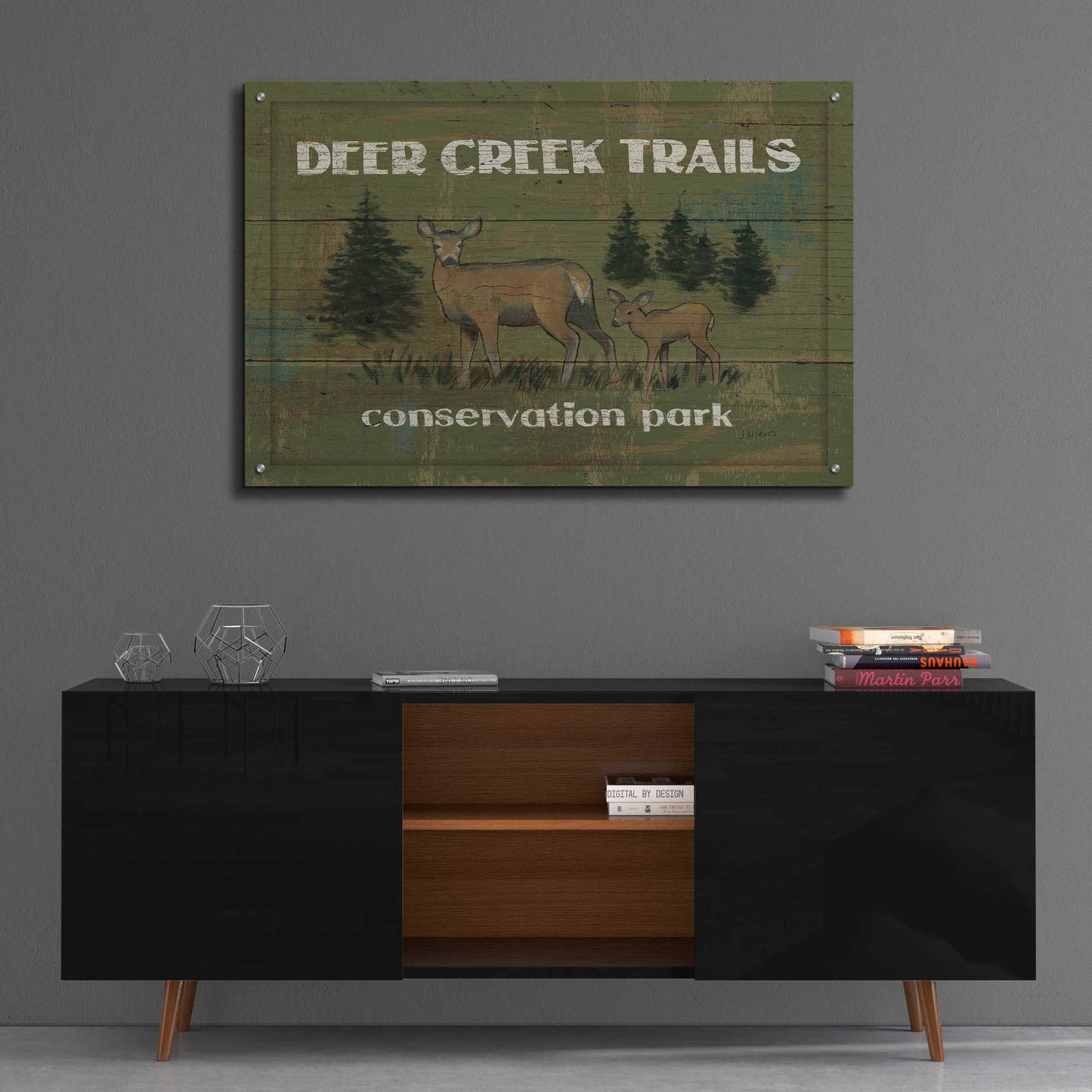 Epic Art 'Lodge Signs VIII' by James Wiens, Acrylic Glass Wall Art,36x24