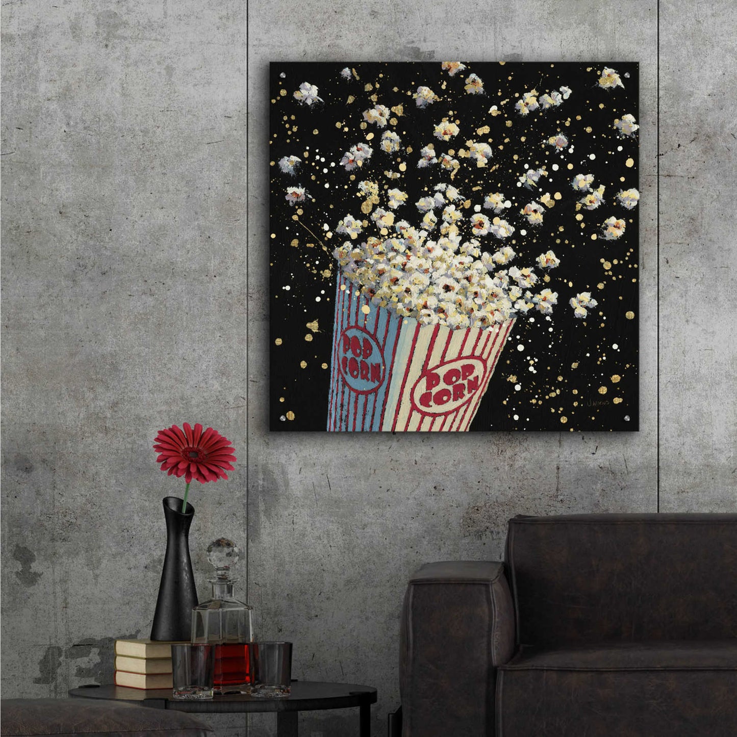 Epic Art 'Cinema Pop' by James Wiens, Acrylic Glass Wall Art,36x36