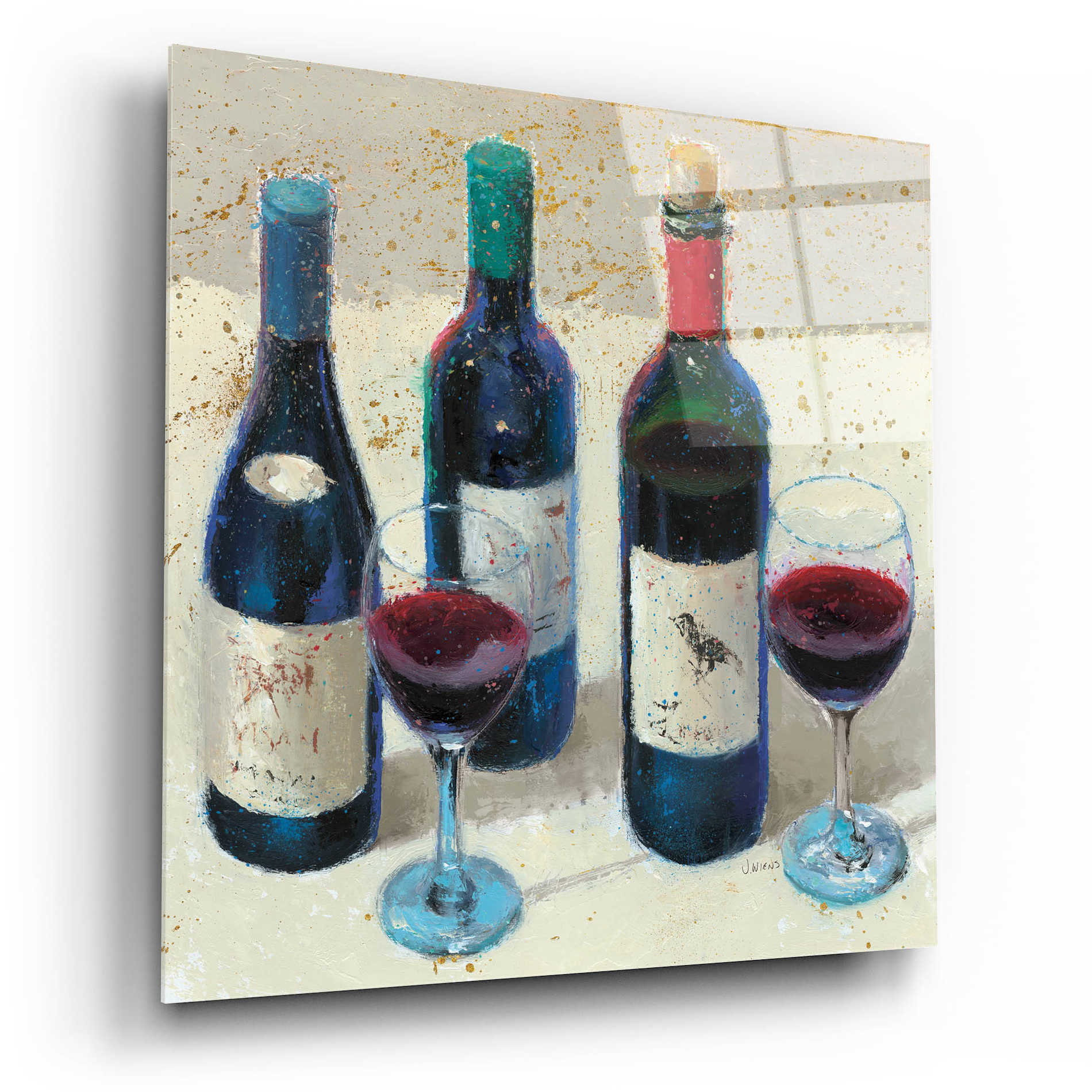 Epic Art 'Wine Bouquet Light' by James Wiens, Acrylic Glass Wall Art,12x12