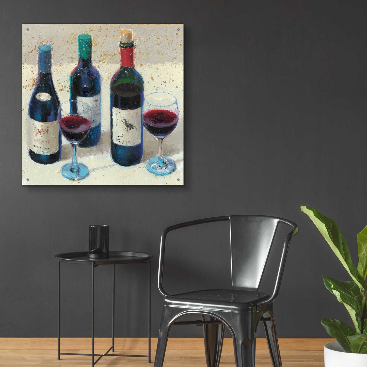 Epic Art 'Wine Bouquet Light' by James Wiens, Acrylic Glass Wall Art,36x36