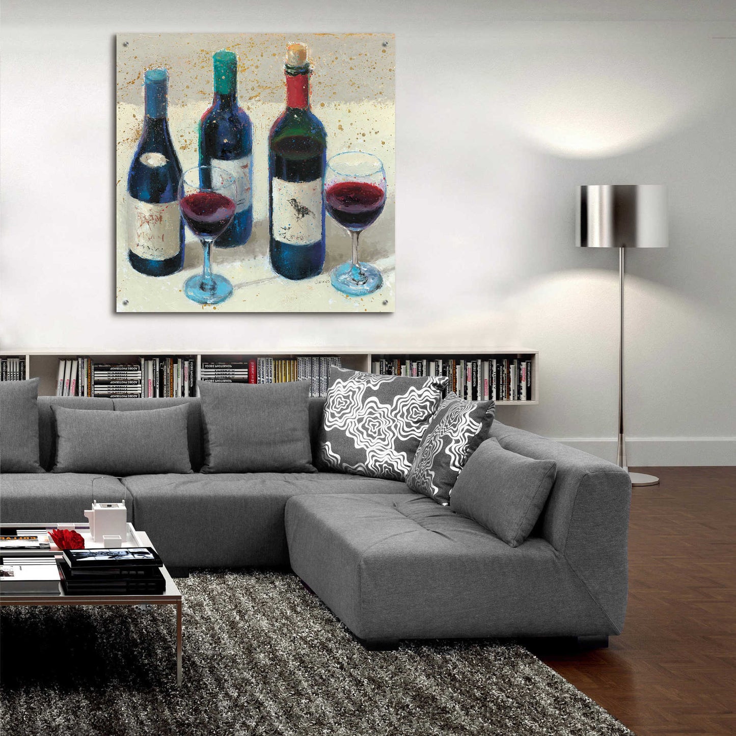 Epic Art 'Wine Bouquet Light' by James Wiens, Acrylic Glass Wall Art,36x36