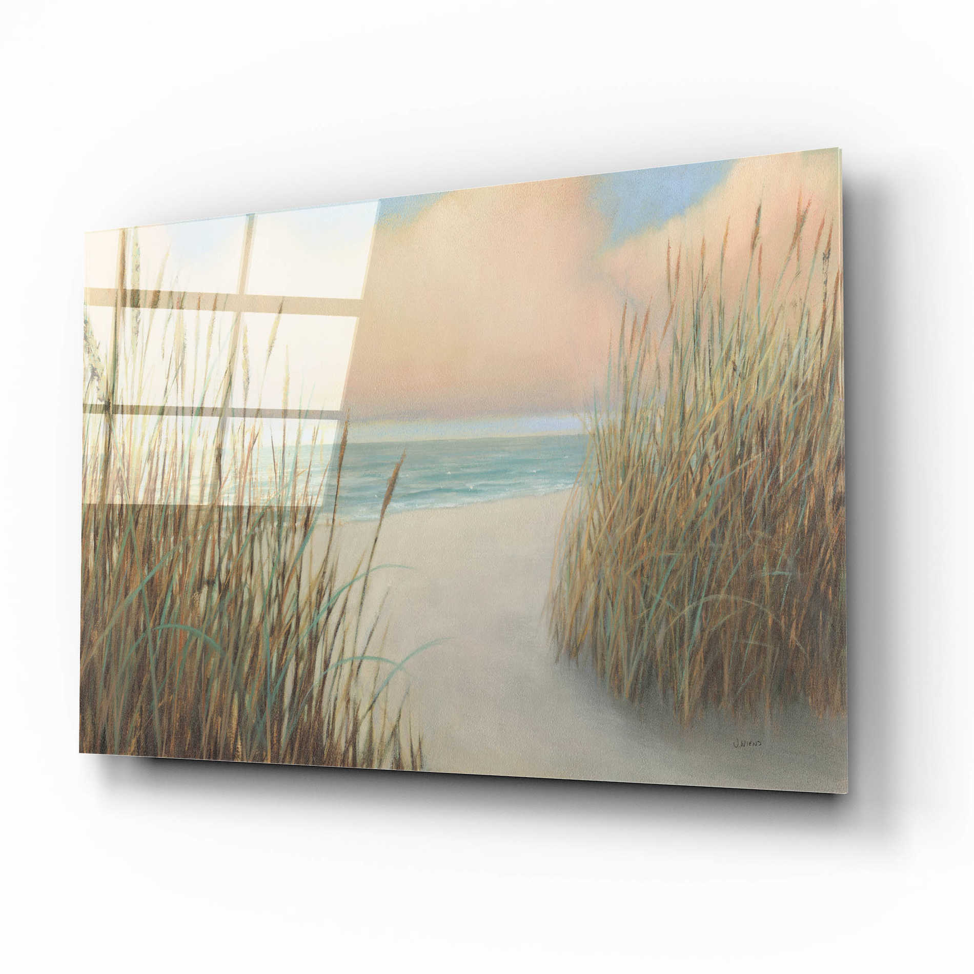 Epic Art 'Beach Trail I' by James Wiens, Acrylic Glass Wall Art,16x12