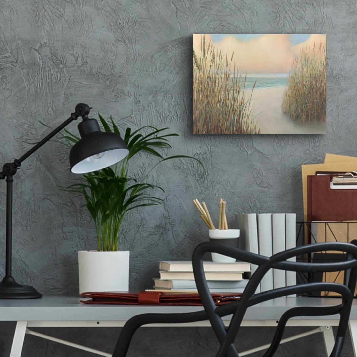 Epic Art 'Beach Trail I' by James Wiens, Acrylic Glass Wall Art,16x12