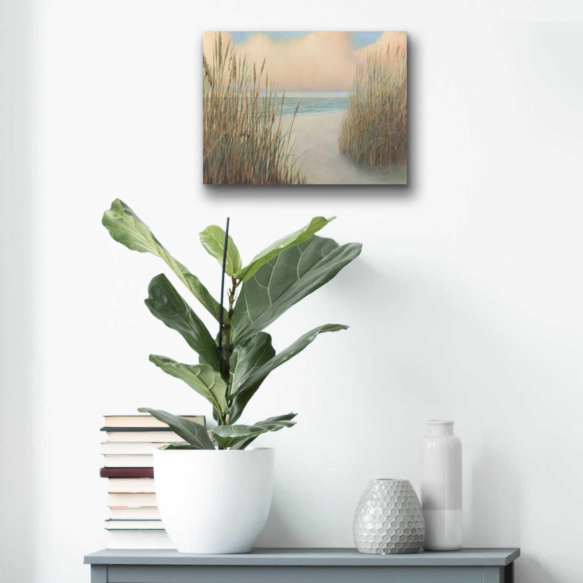 Epic Art 'Beach Trail I' by James Wiens, Acrylic Glass Wall Art,16x12
