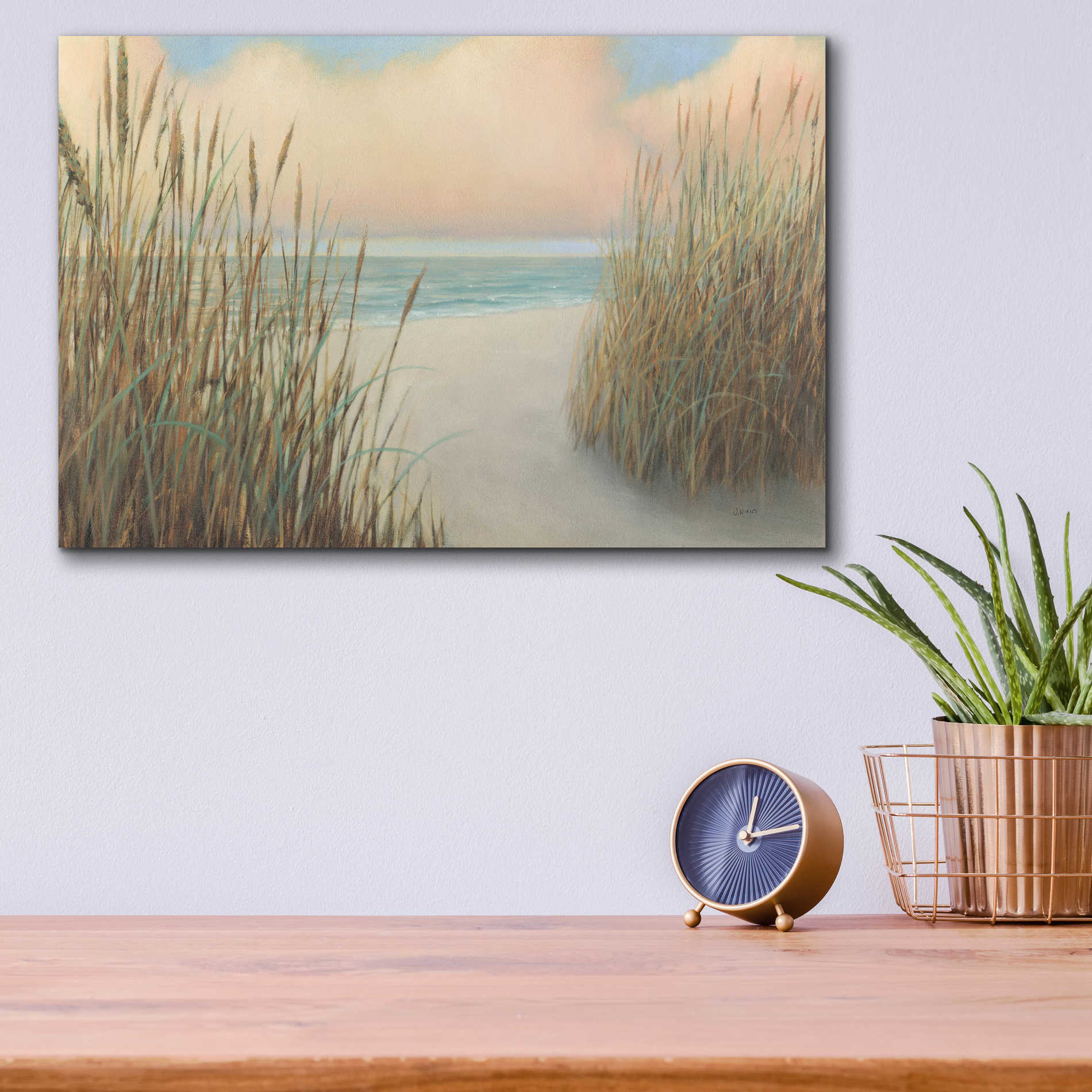 Epic Art 'Beach Trail I' by James Wiens, Acrylic Glass Wall Art,16x12