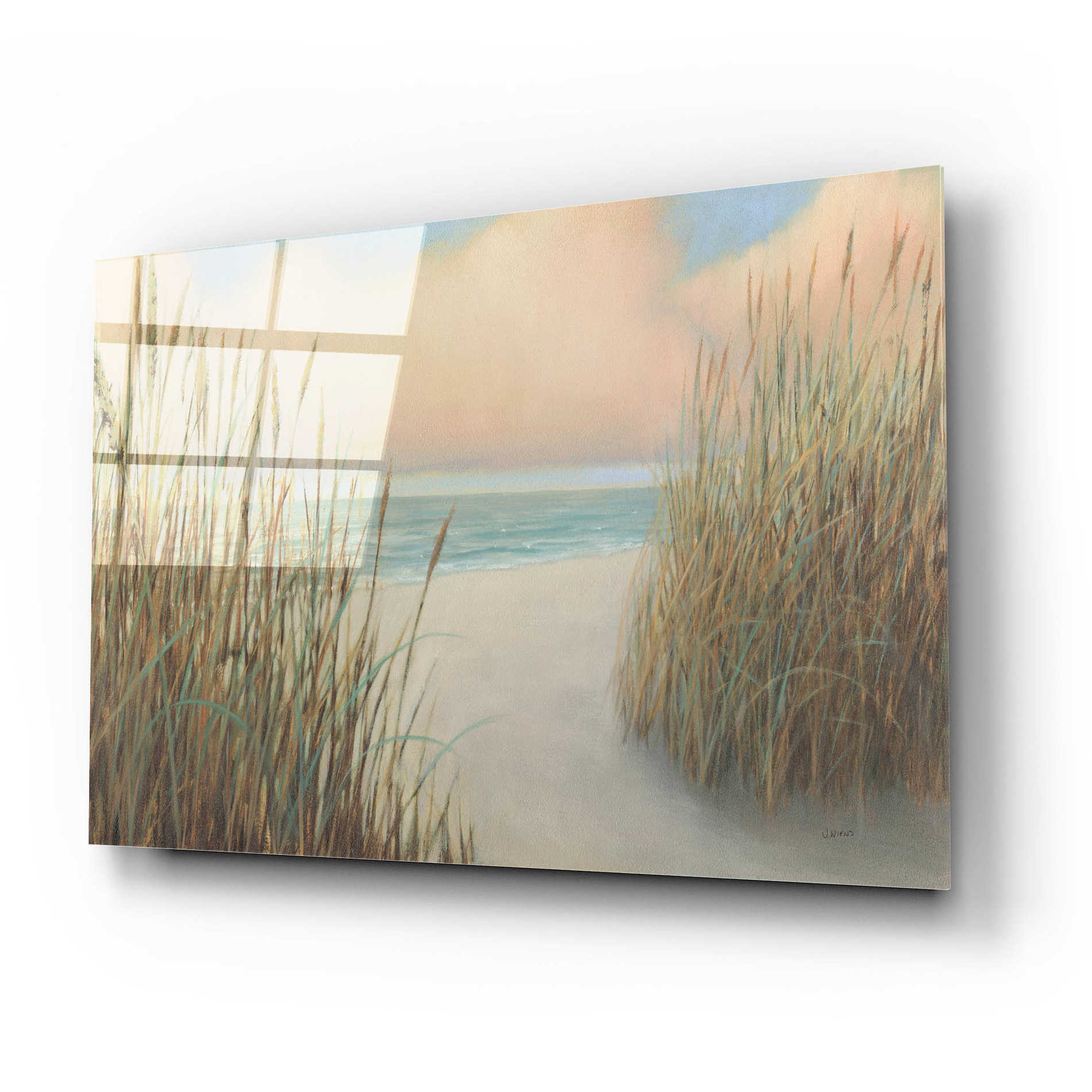 Epic Art 'Beach Trail I' by James Wiens, Acrylic Glass Wall Art,24x16