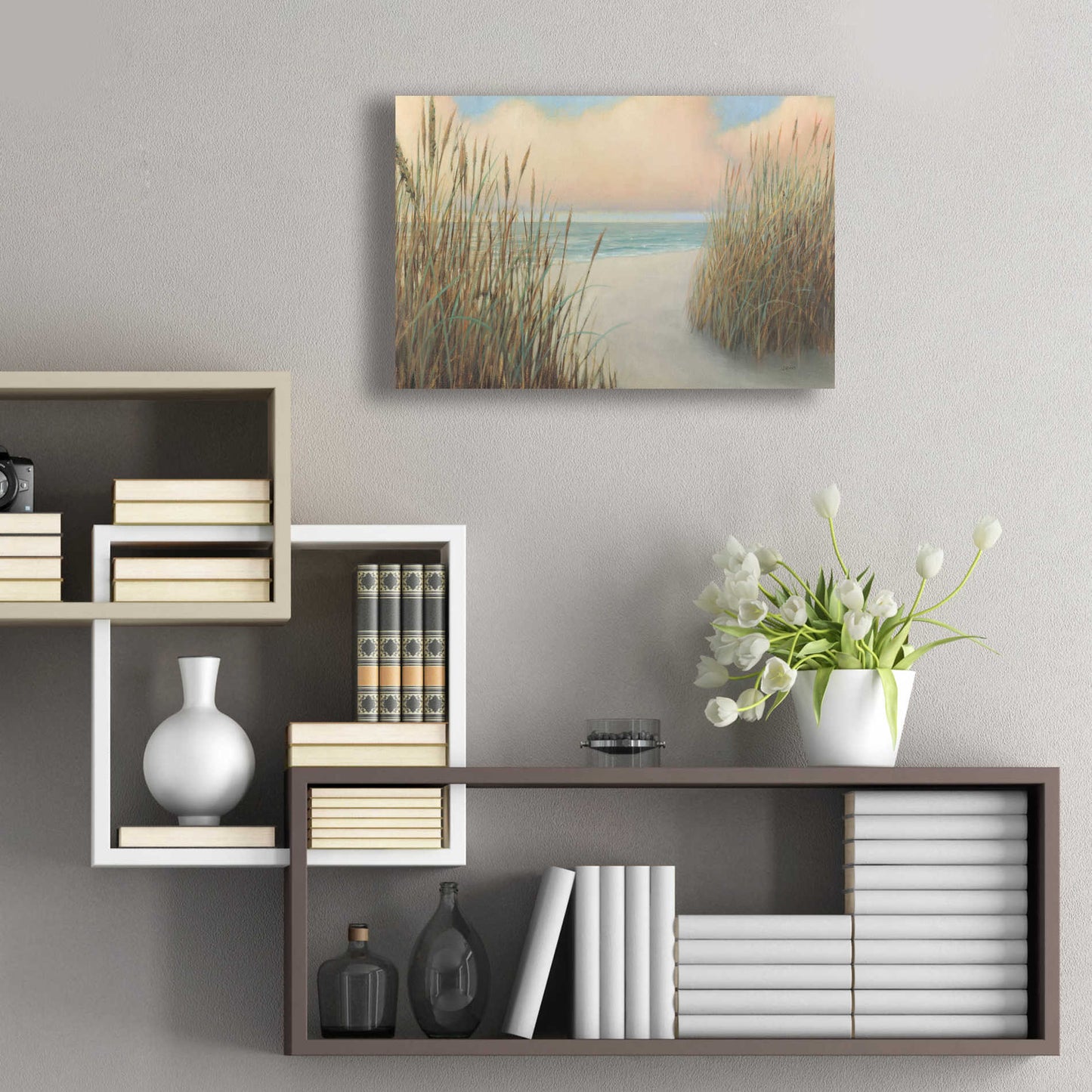 Epic Art 'Beach Trail I' by James Wiens, Acrylic Glass Wall Art,24x16