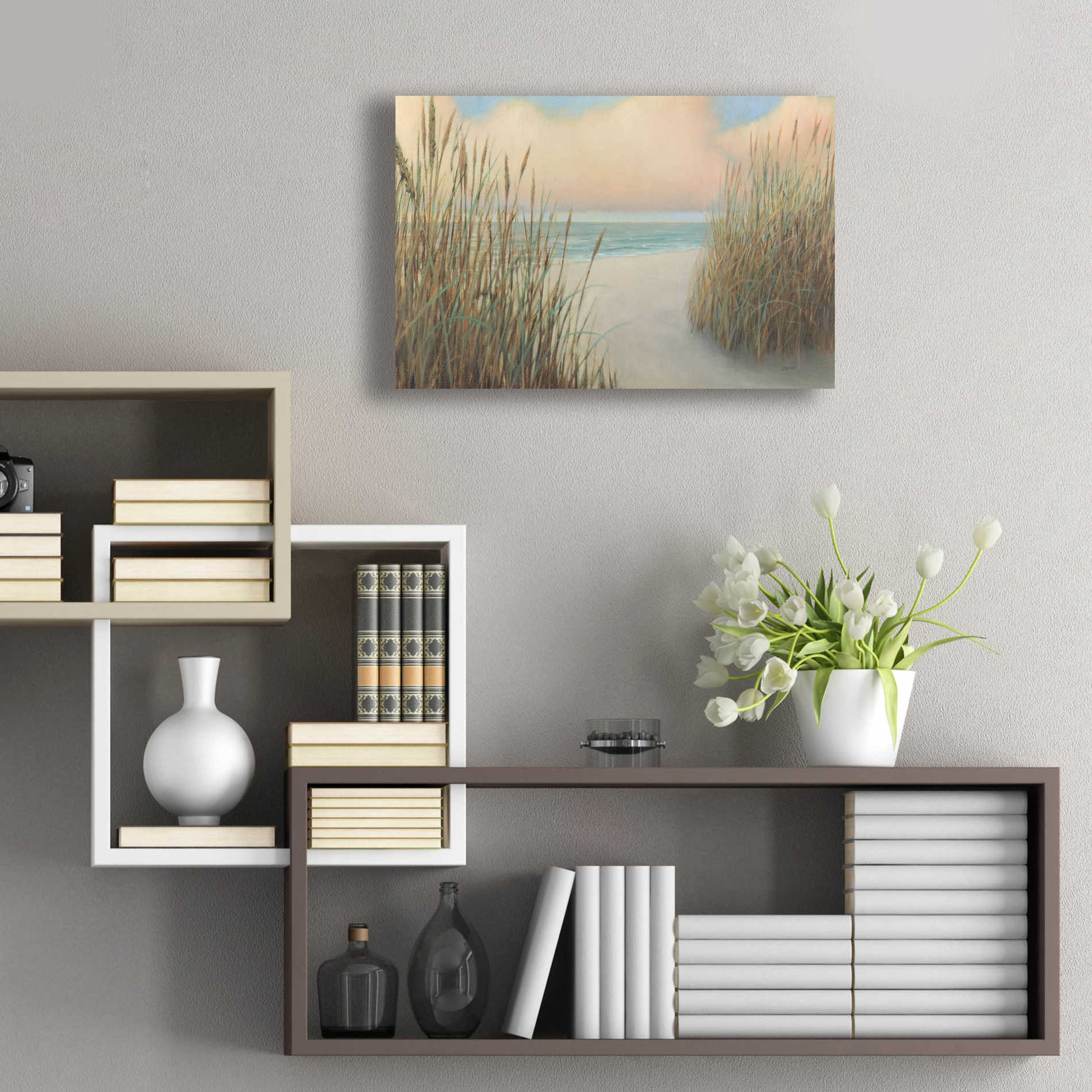 Epic Art 'Beach Trail I' by James Wiens, Acrylic Glass Wall Art,24x16