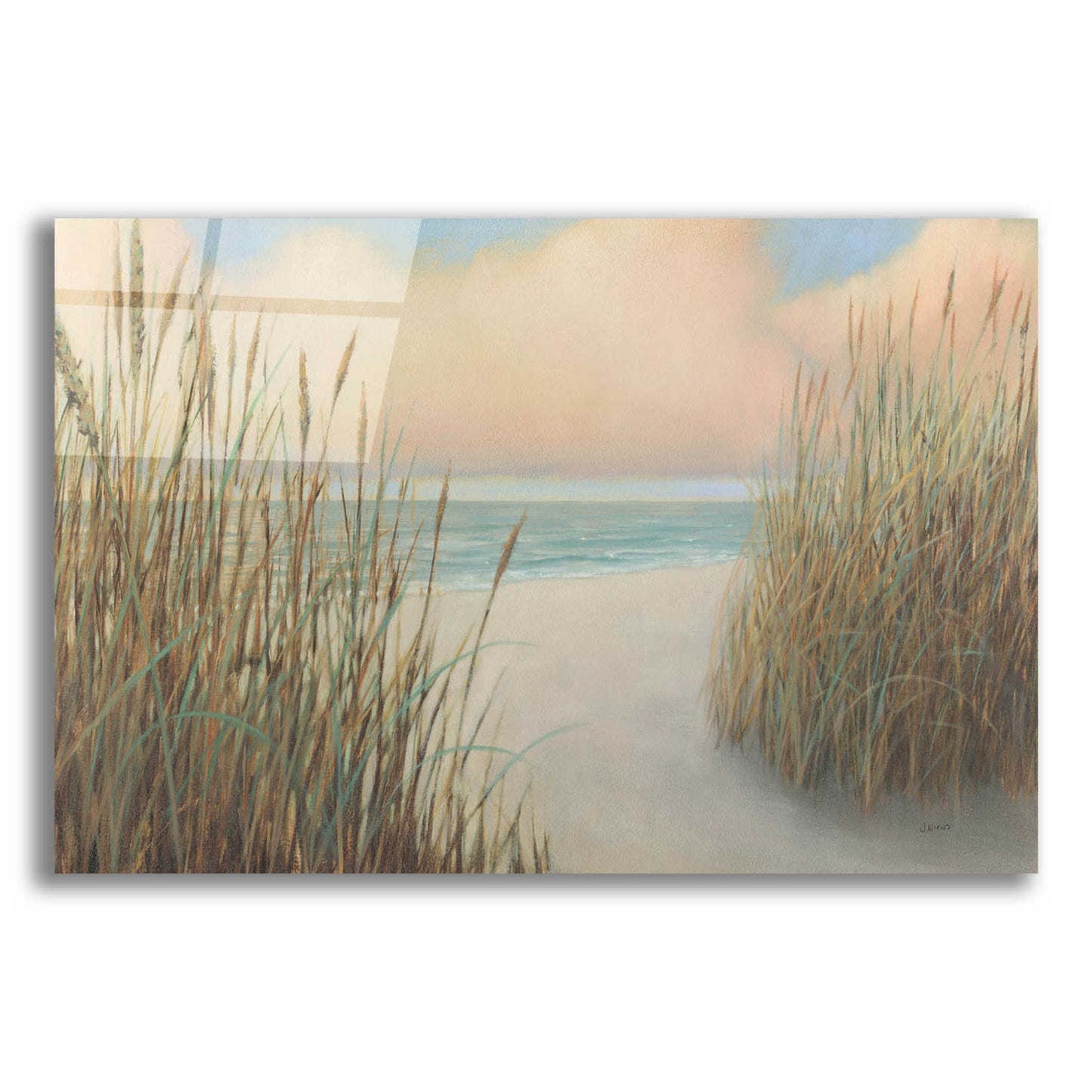Epic Art 'Beach Trail I' by James Wiens, Acrylic Glass Wall Art,24x16