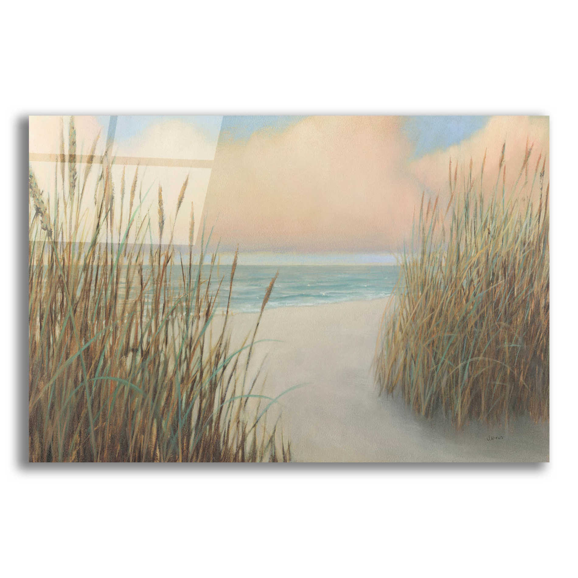 Epic Art 'Beach Trail I' by James Wiens, Acrylic Glass Wall Art,24x16